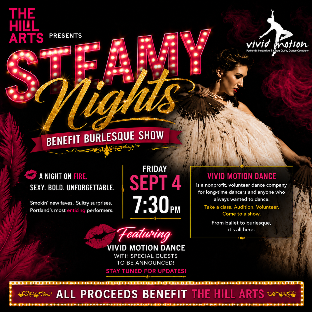 Steamy Nights Annual Benefit for The Hill Arts