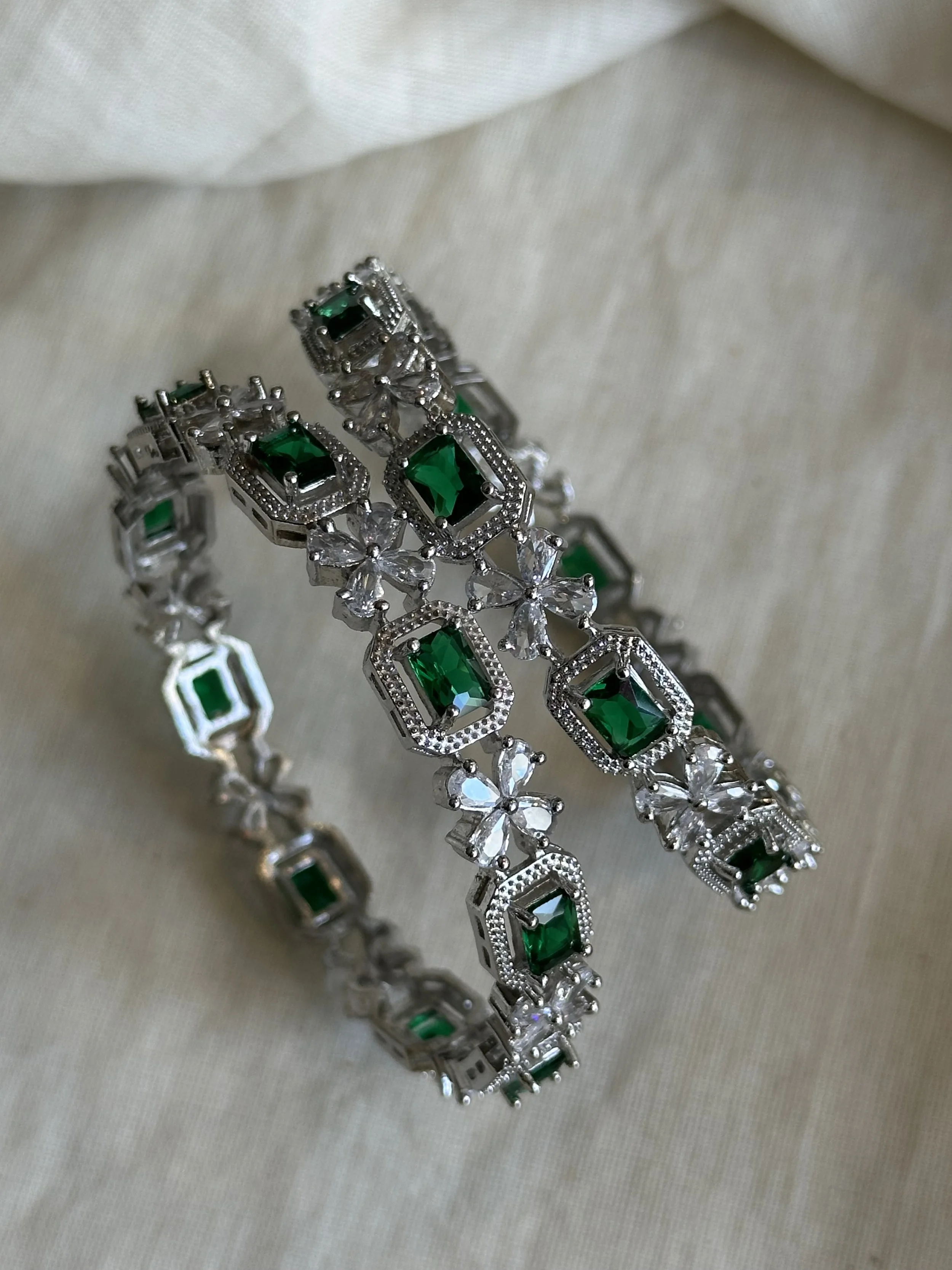 Green Ad bangles