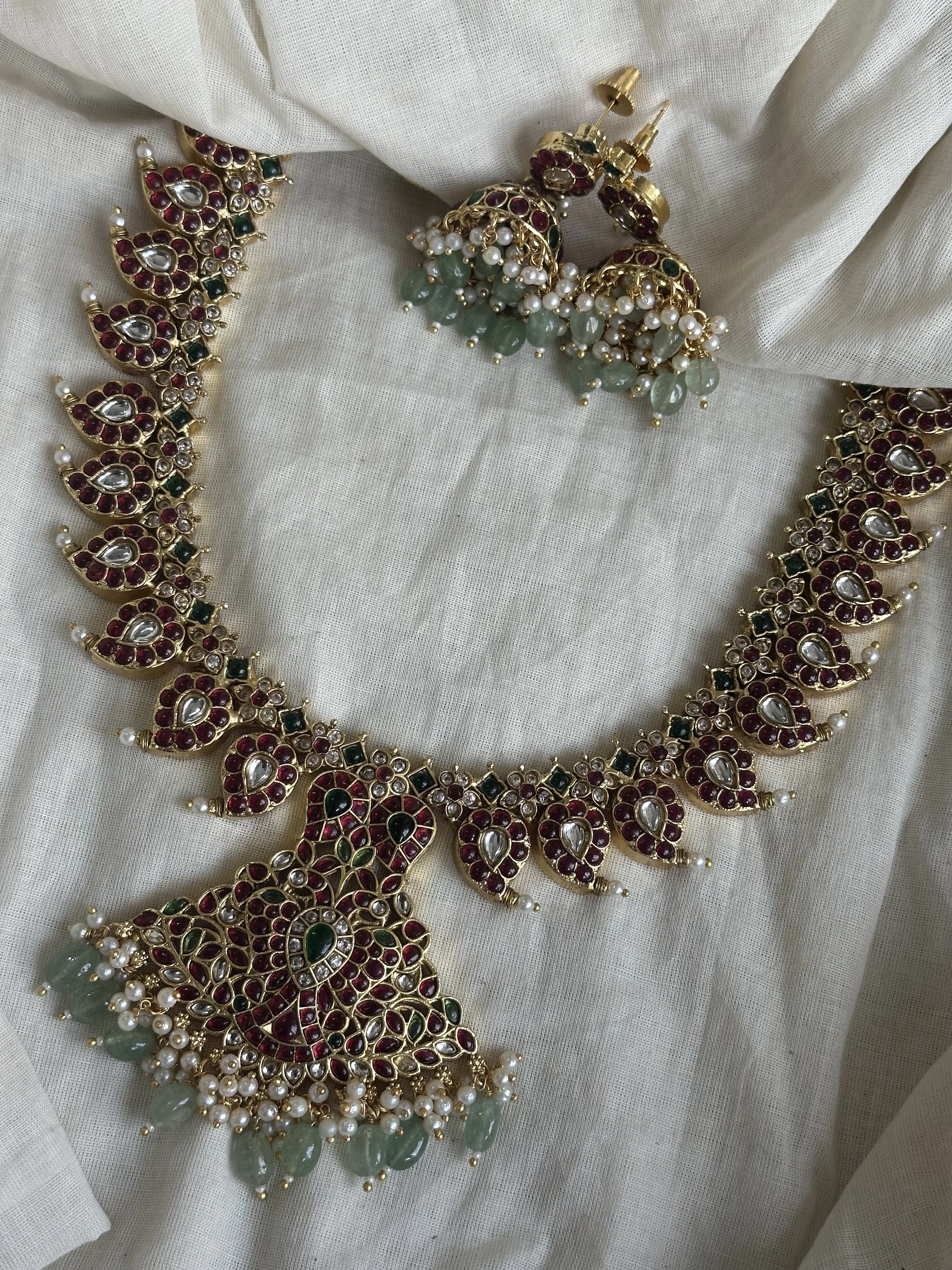 Kundan necklace set