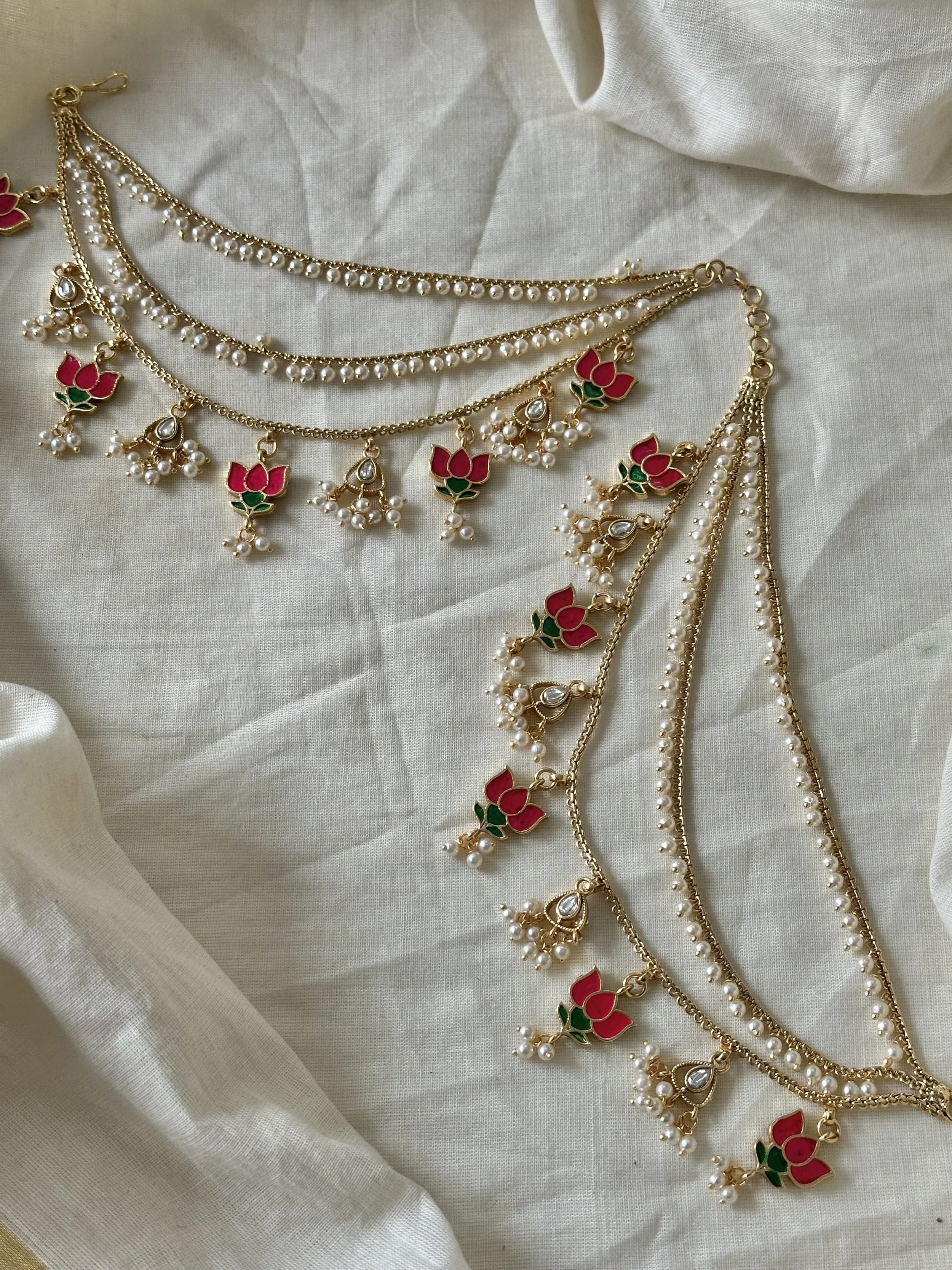 2 in 1 hair maatal and earchain