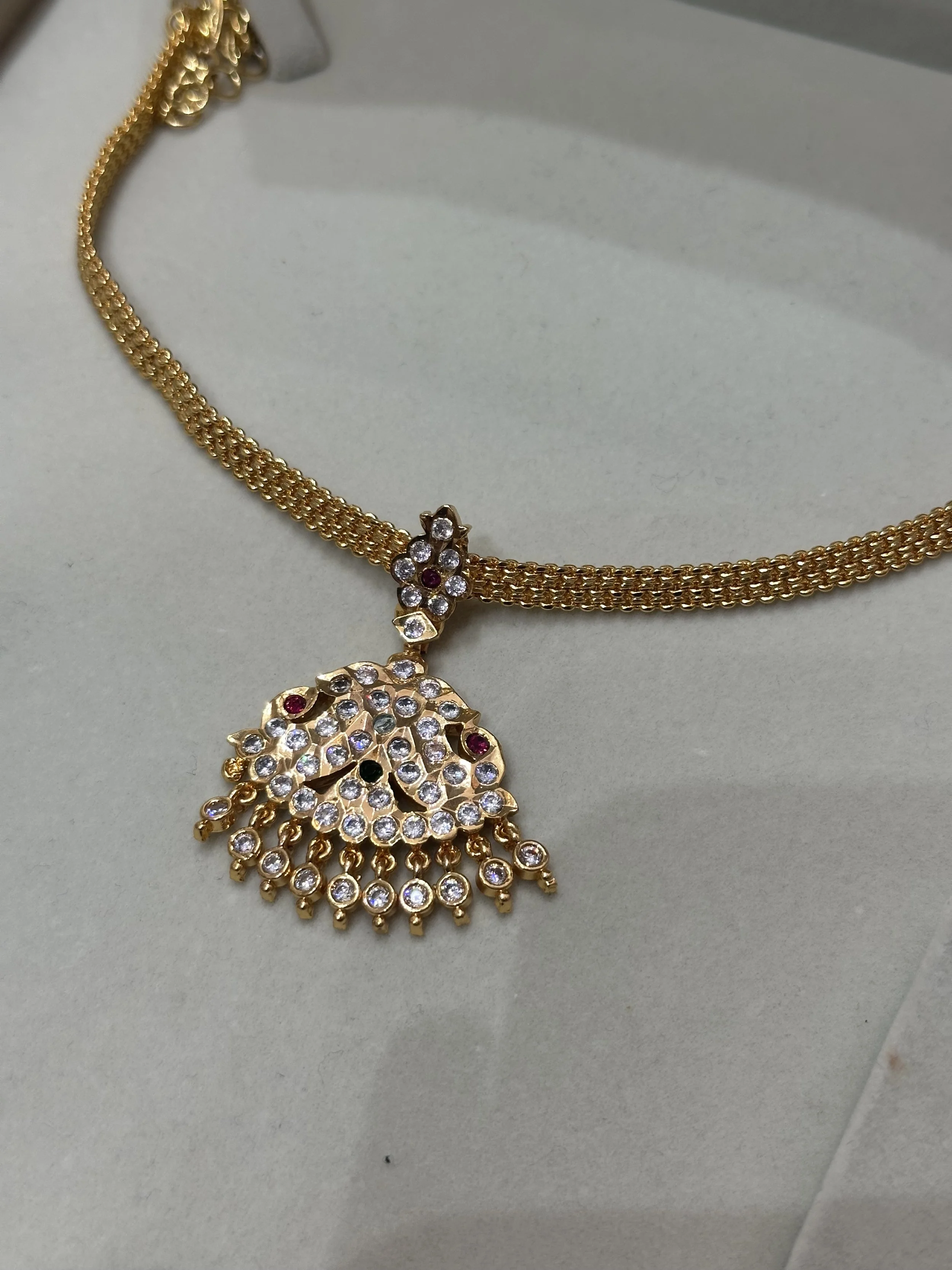 Ruby and Emerlad necklace set