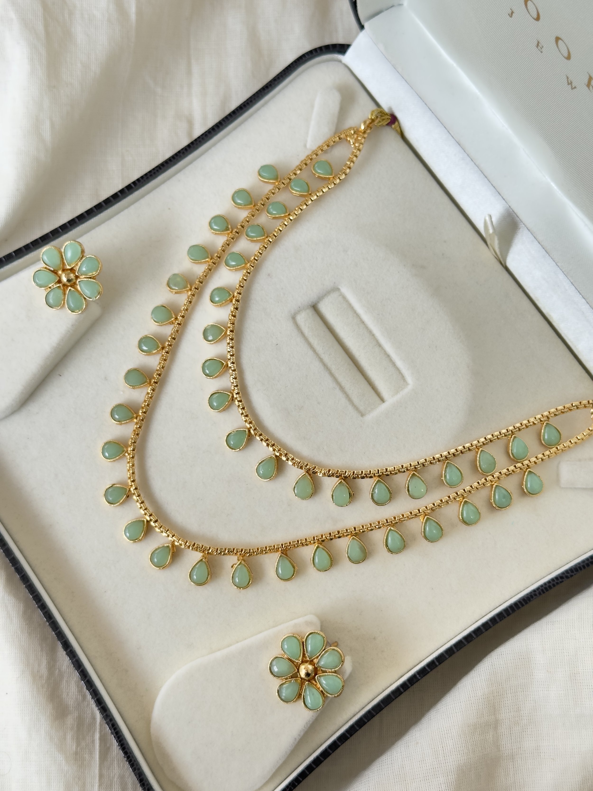 Sage green layered set