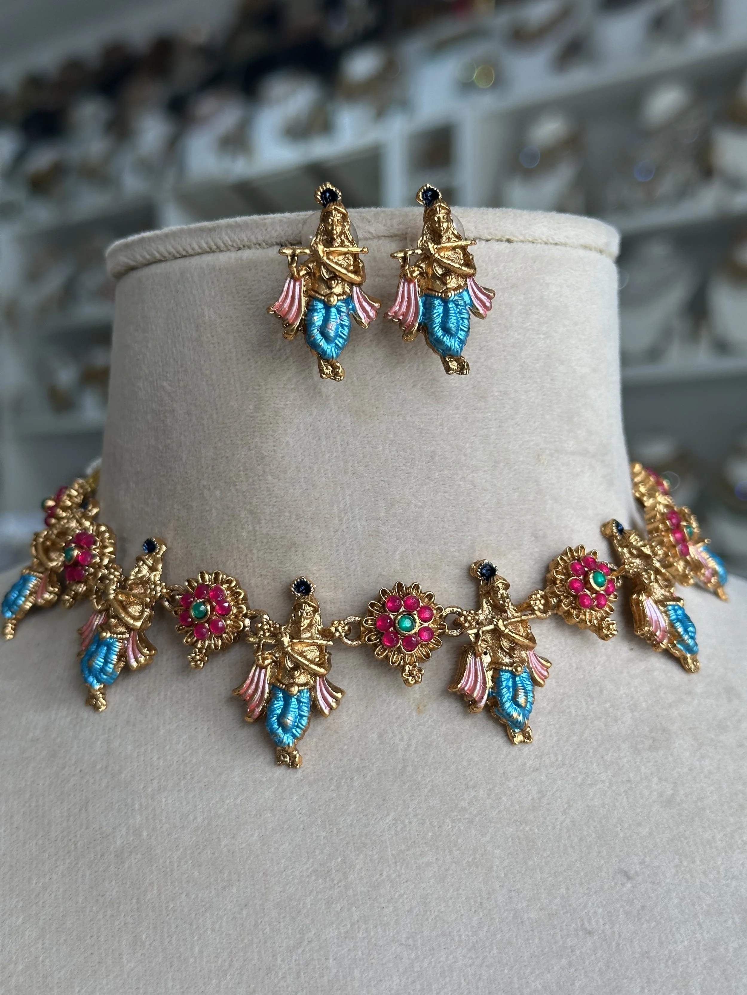 Krishna flexible blue set