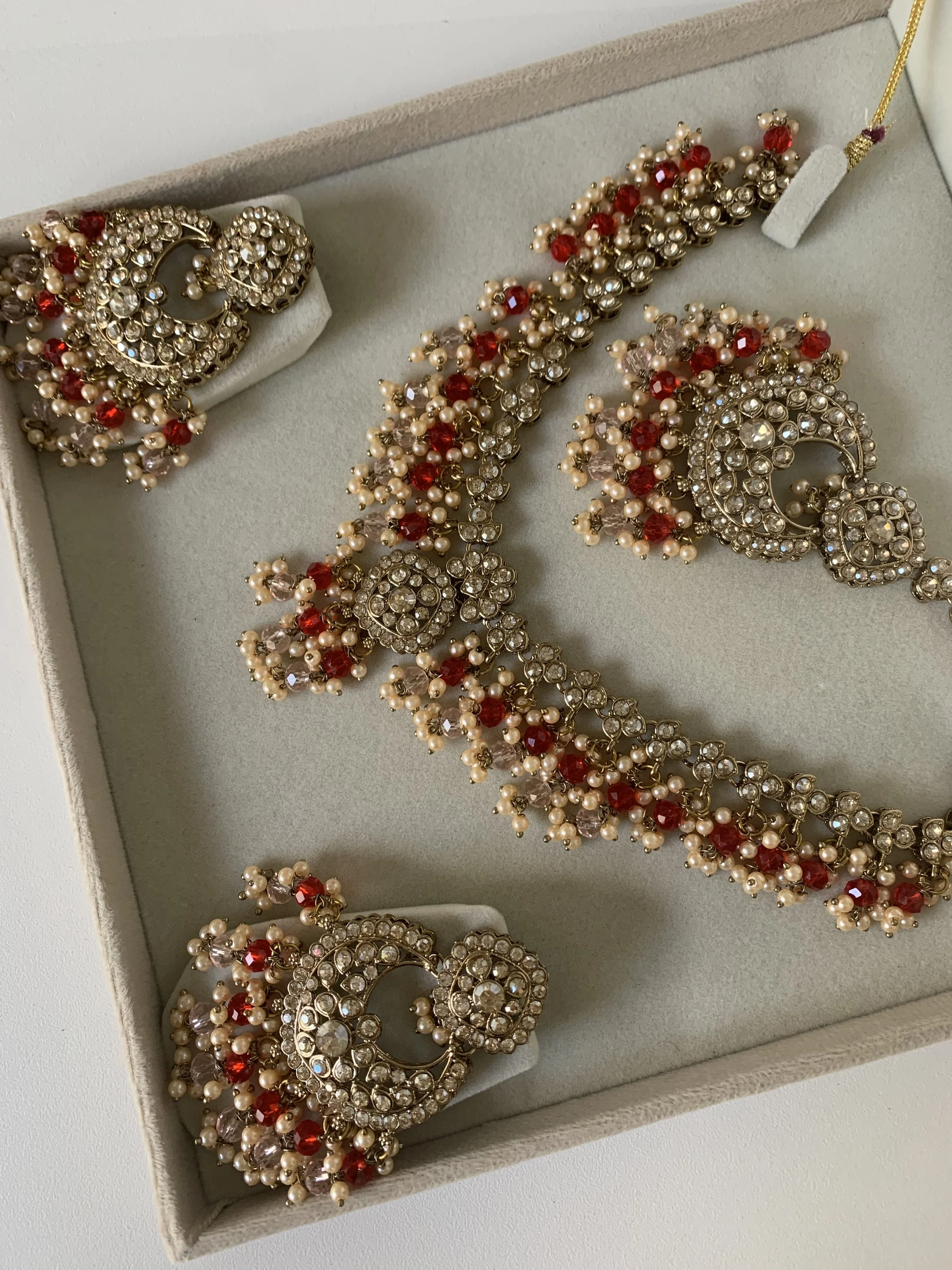 Orange and baby pink set