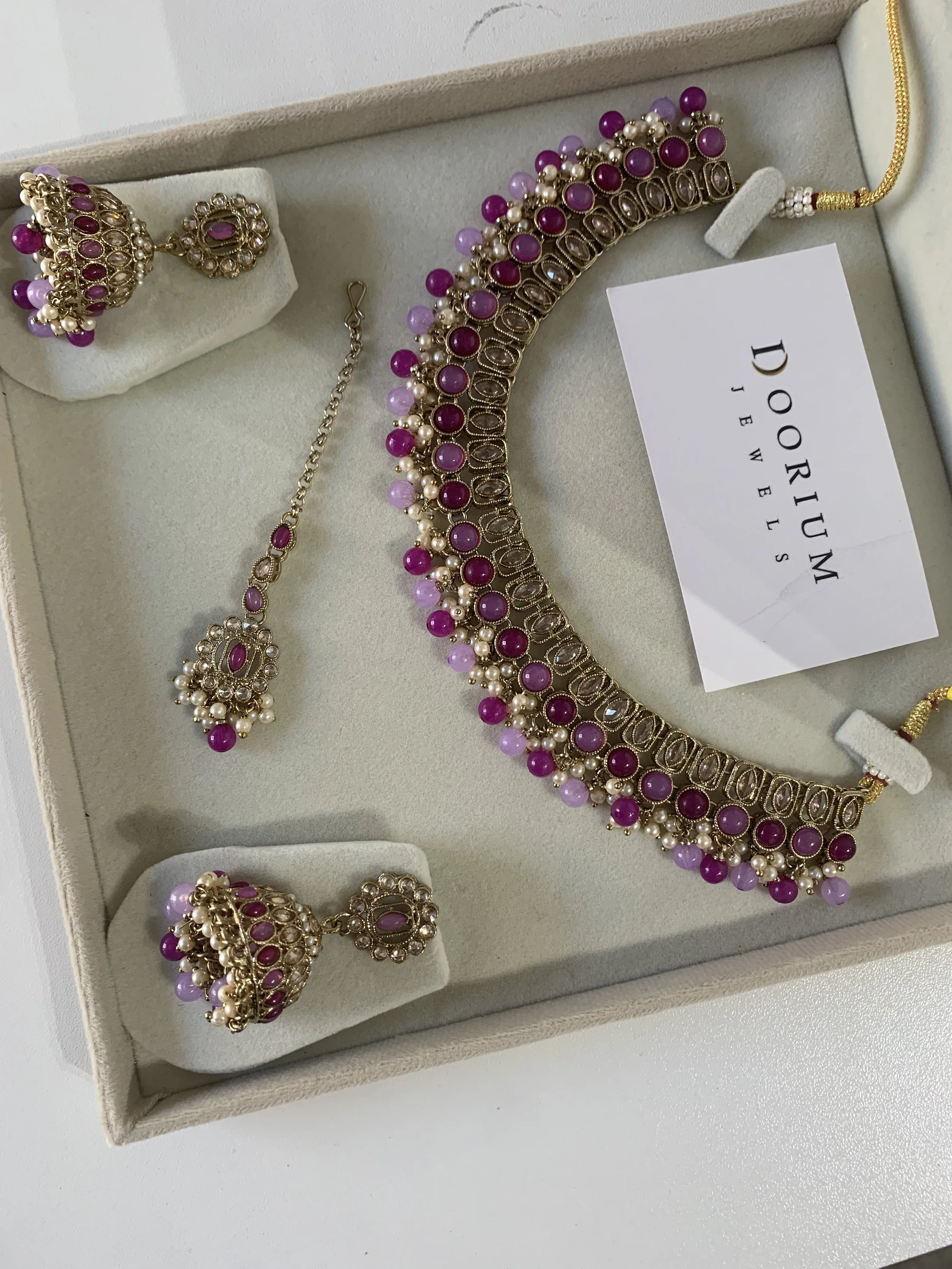 Purple and lilac flexible set