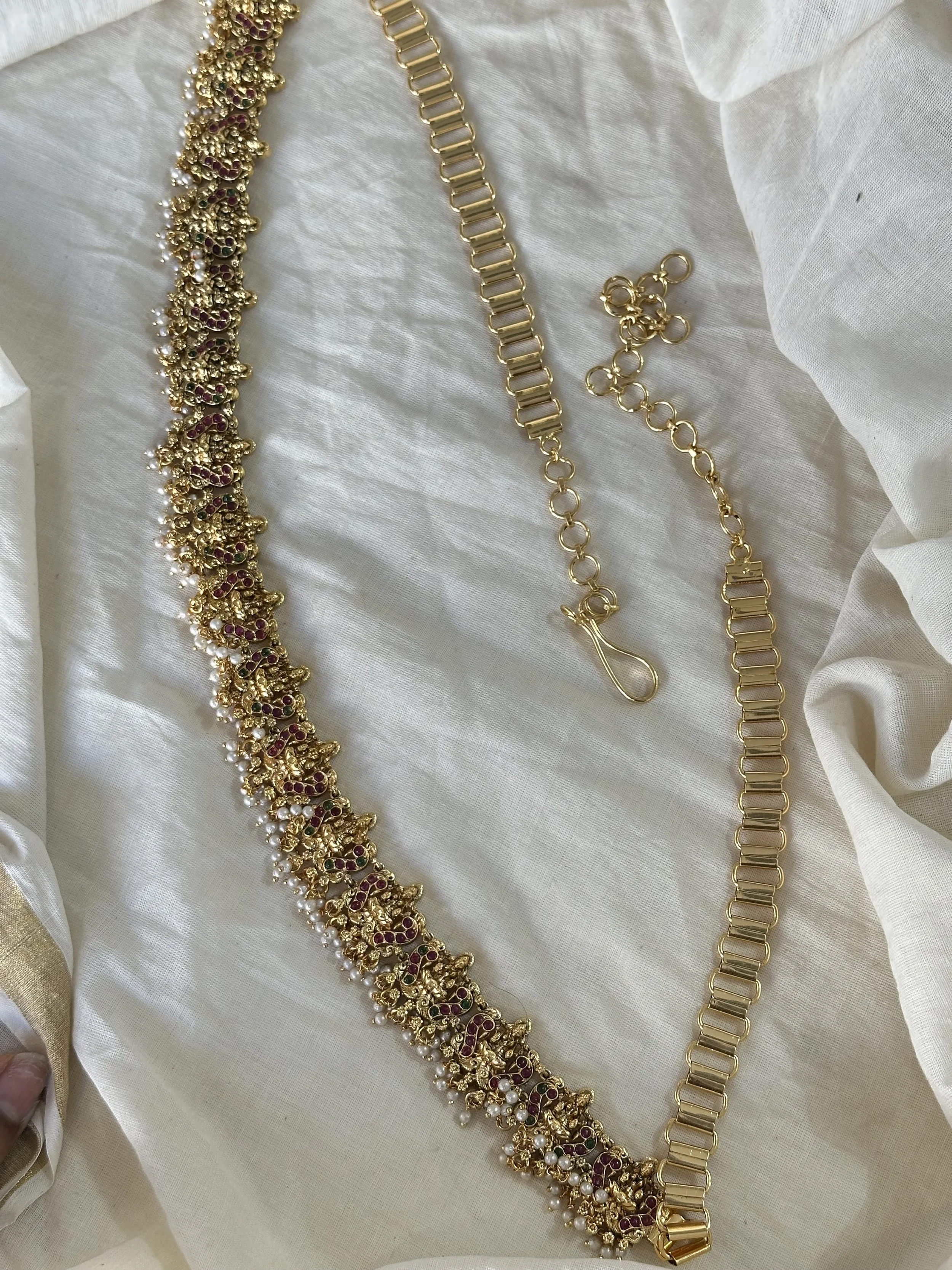 Lakshmi multi colour waist chain