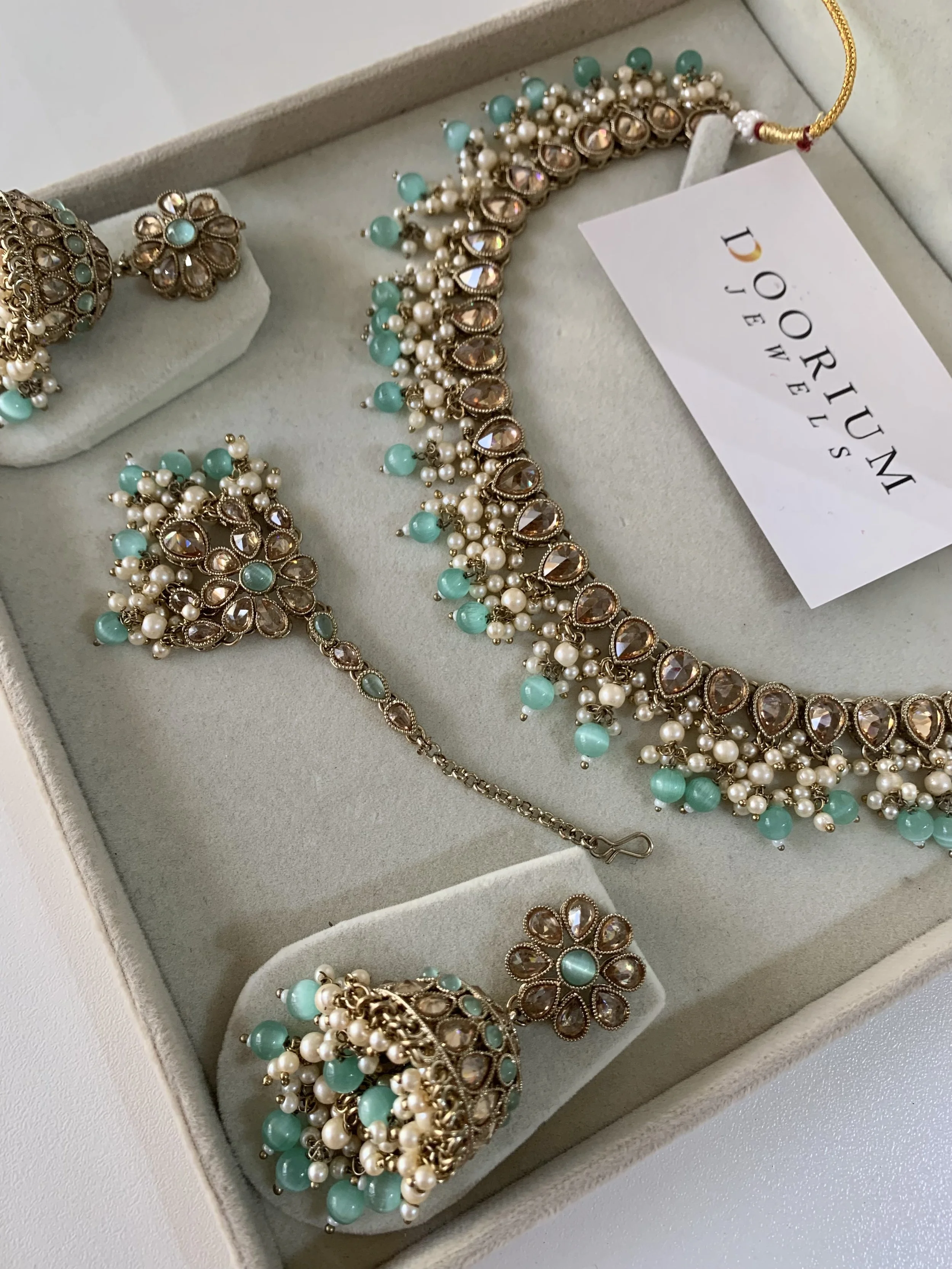 Blue flexible golden set