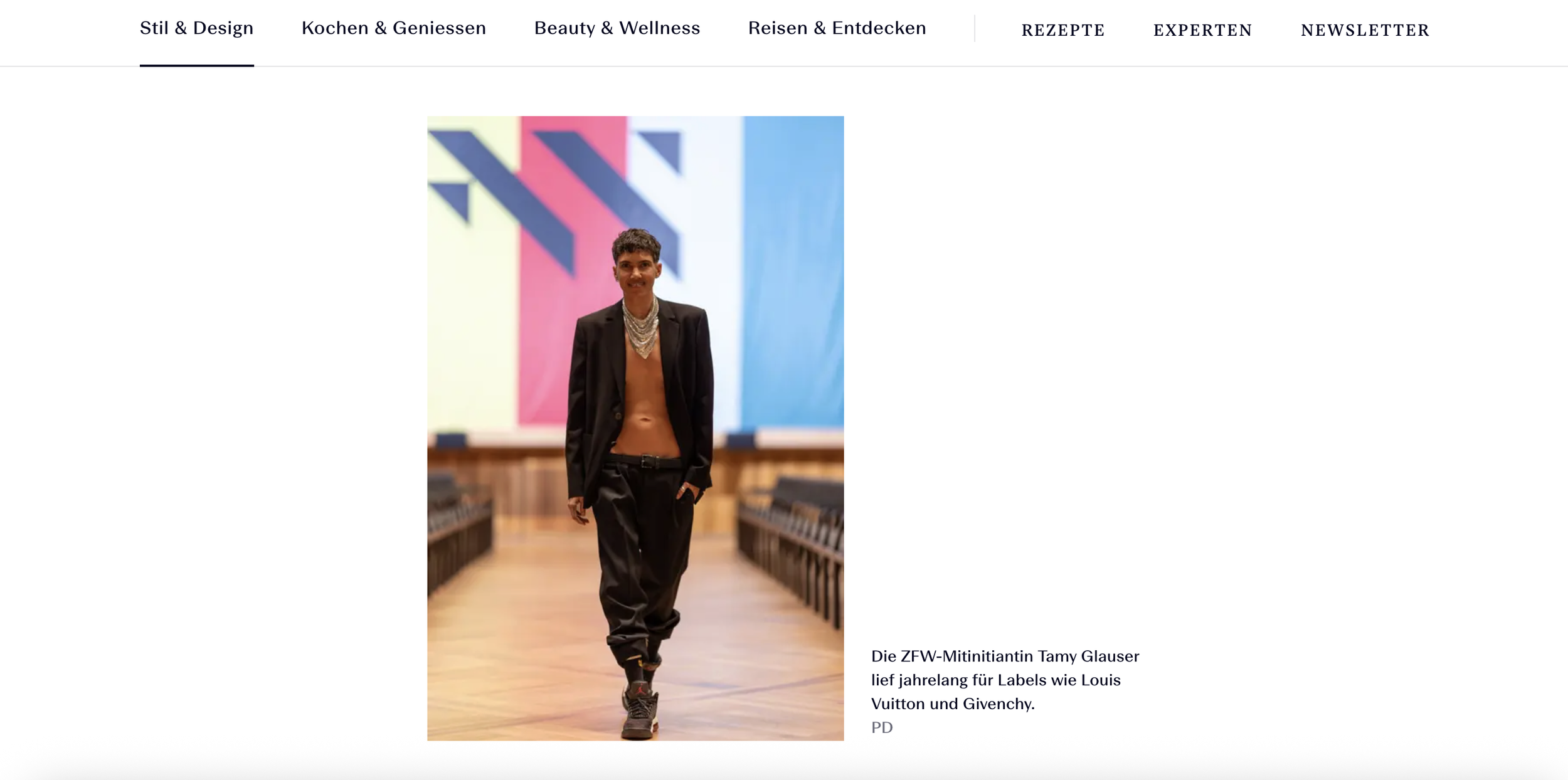 Yassyn NIZEYIMNA - Press - Zürich Fashion Week 2026 - Tamy Glauser