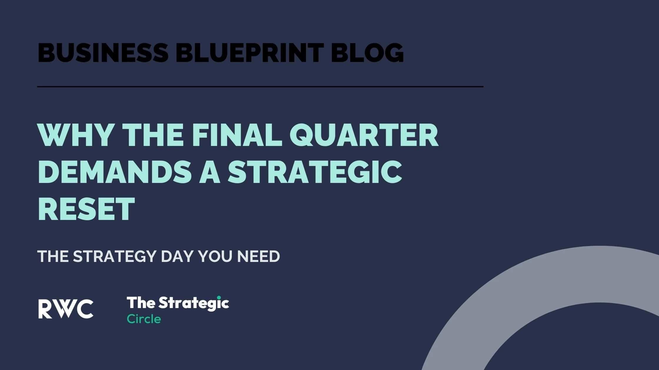 Final Quarter Strategic Planning: Making it Count