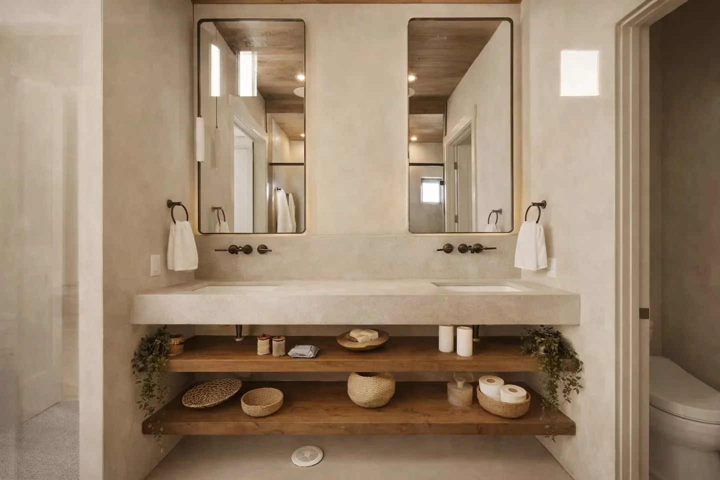 private room and bathroom at grief retreat in utah.