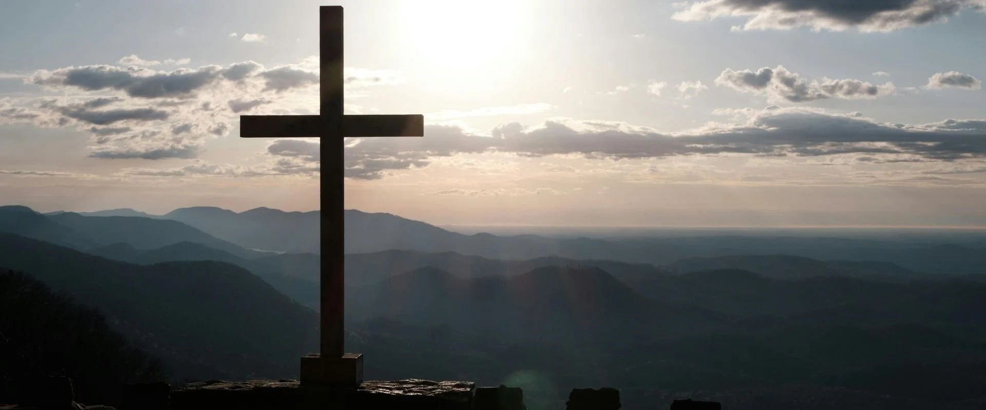 cross and landscape.