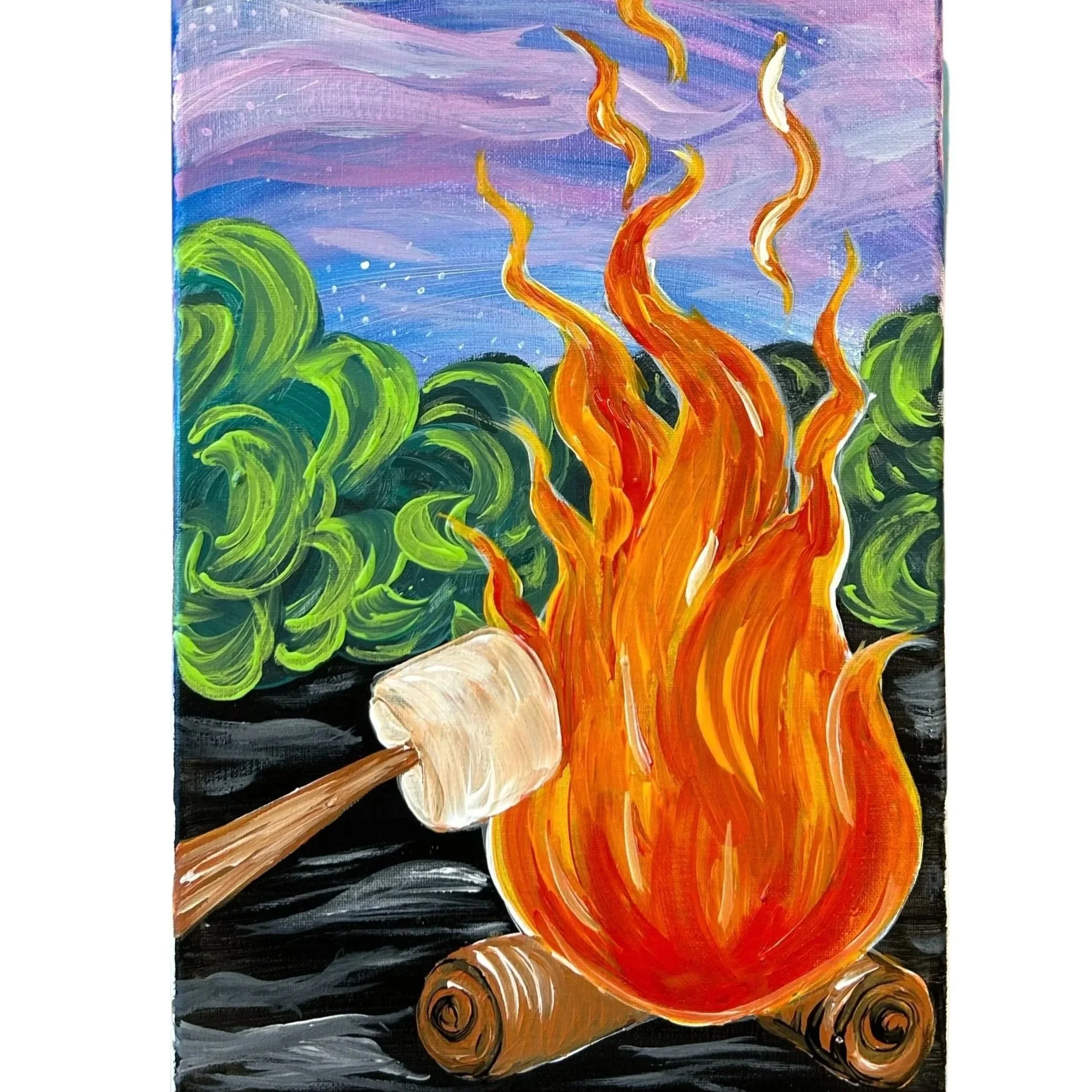 Paint Night - CAMPFIRE SCENE