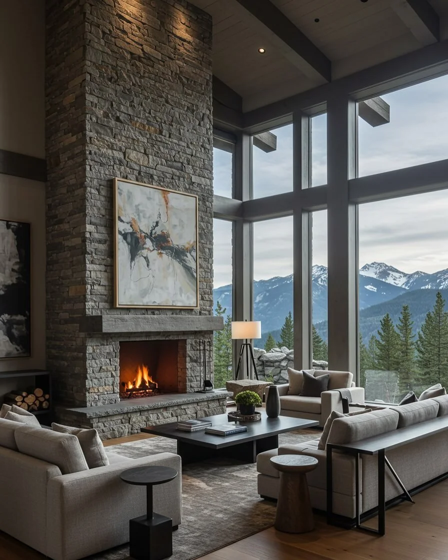 Mountain Modern Beauty! #interiordesign #mountianmodernluxury #mountainmoderndesign