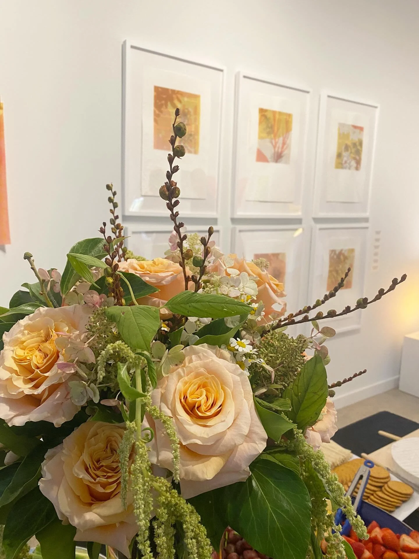 The gorgeous flowers for my opening were created by Madeline of @madelineandvine! 

What a joy she is! A former student of mine (from 4th and 5th grade art class!) who just recently launched her floral business&mdash; let&rsquo;s support her by order