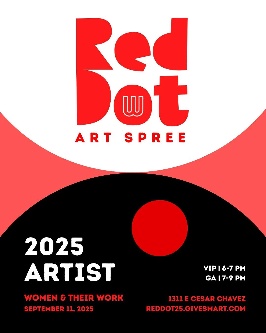 Red Dot is &ldquo;where it&rsquo;s at!&rdquo; 

Join me for @womenandtheirwork &lsquo;s event, Red Dot, this Thursday, September 11th, for a tickets-only evening that opens the exhibition (on view until September 21st!) We celebrate Women &amp; Their