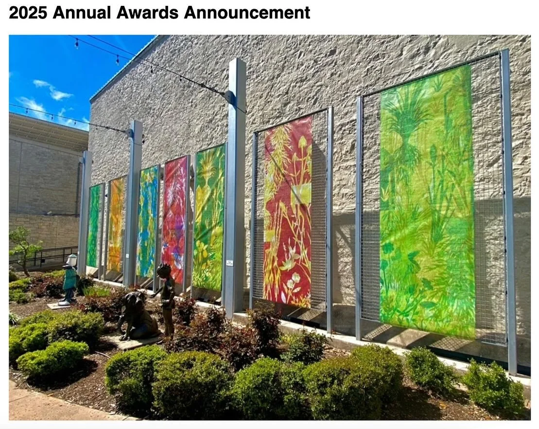 Special Announcement!

My work, Fleeting Landscapes, has received a very special recognition from the Native Plant Society of Texas @npsot with the Mary Jo Laughlin and Dr. Eula Whitehouse Award for visual art that illustrates, interprets, or promote