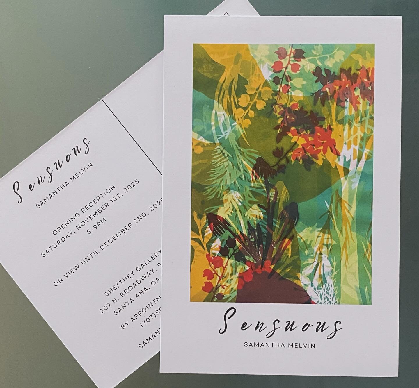 Cali-bound! 

Sensuous opens November 1st @she.they.gallery in Santa Ana, CA, with an opening reception 5-9pm during the downtown art walk! 

The show will be on view until December 2nd. 

See you at the opening! I&rsquo;m thrilled with the opportuni