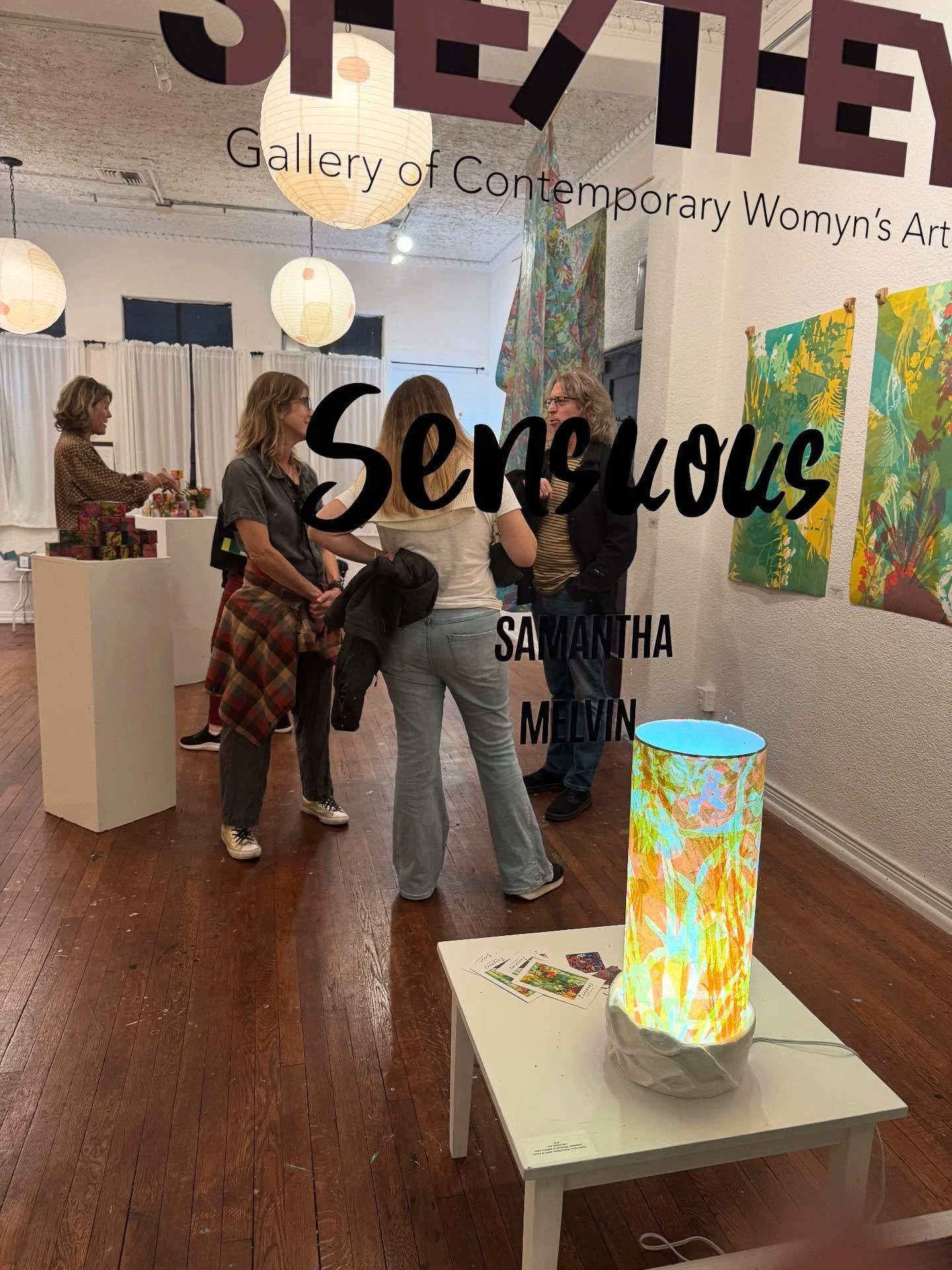 Thank you to all those who came to the opening at She/They! What a night! Thank you for the wonderful conversations about my work, about art, nature and our senses&hellip; 

Huge thanks to @reneeortizstudios for the invitation to show in Santa Ana, I