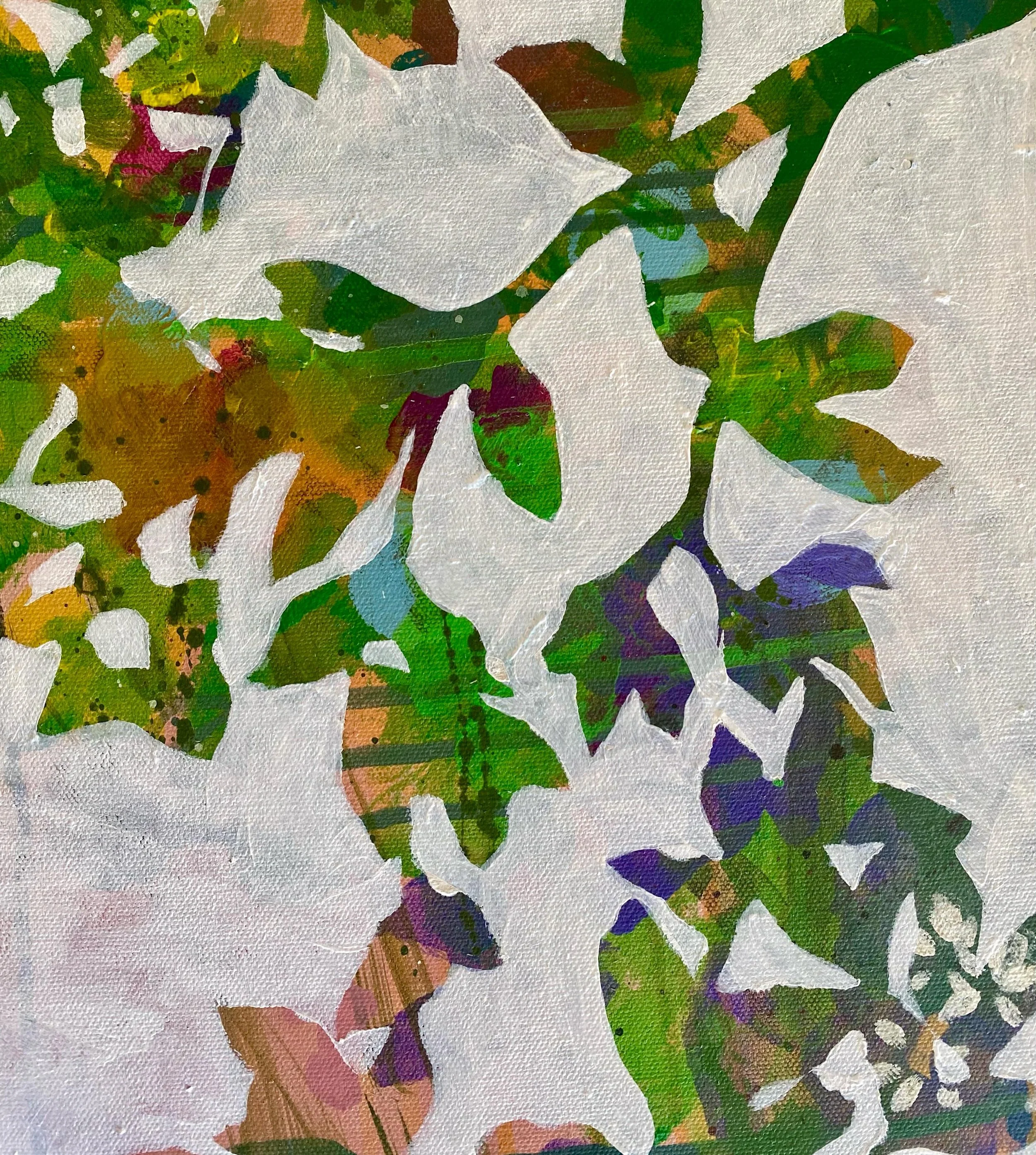 SNEAK peek at a detail of one of the paintings included in my upcoming exhibit @wildbasin Creative Research Center on June 6th! 

I have taken the time in this artist residency to &ldquo;hold still&rdquo; and take in the beauty and complexity of this