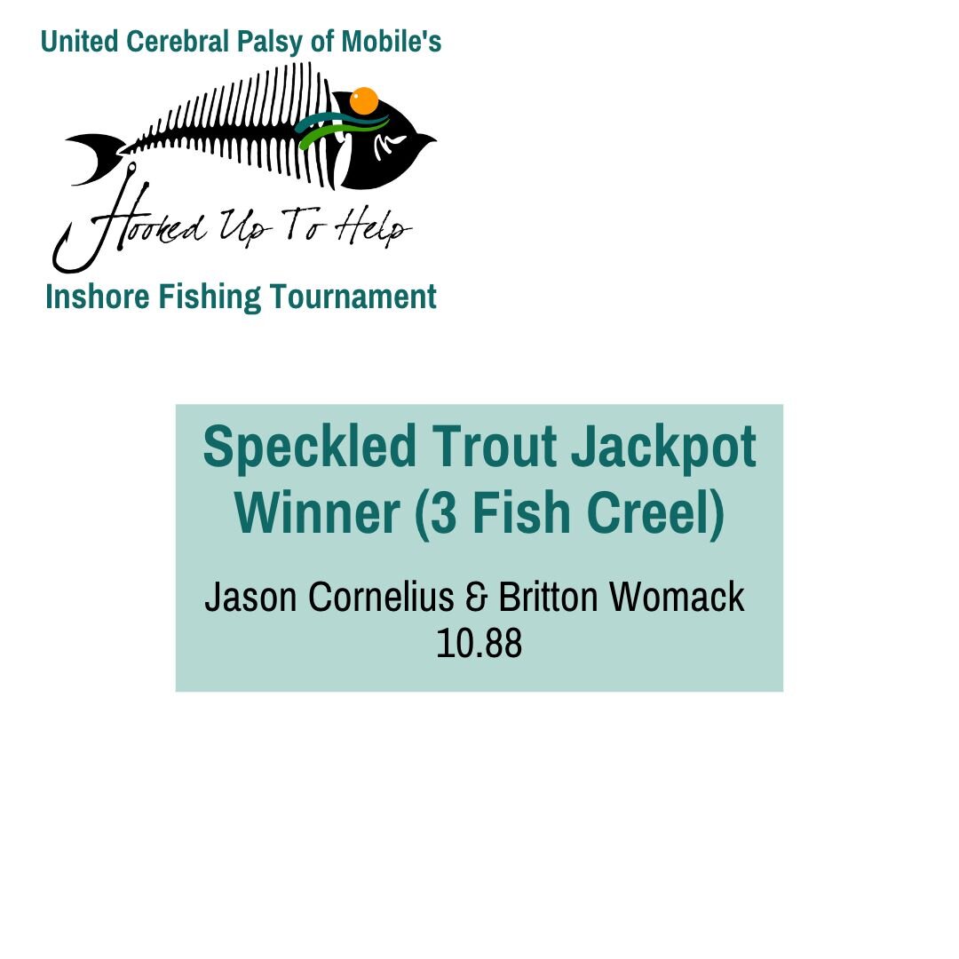 Thanks to everyone who sponsored, participated in or otherwise supported our Hooked Up To Help Inshore Fishing Tournament! it was a great day on Mobile Bay! Here's the tournament results, a thanks to all our sponsors, and photos from the day! For mor