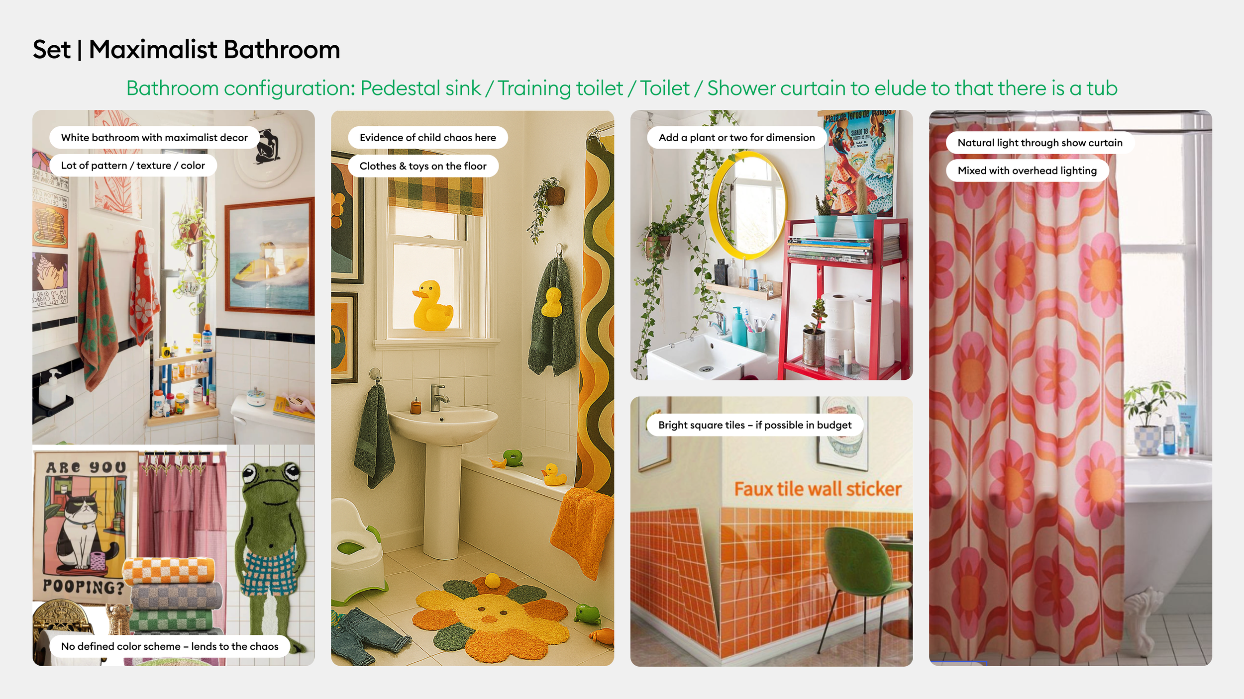 Set Styling Mood Board – Bathroom