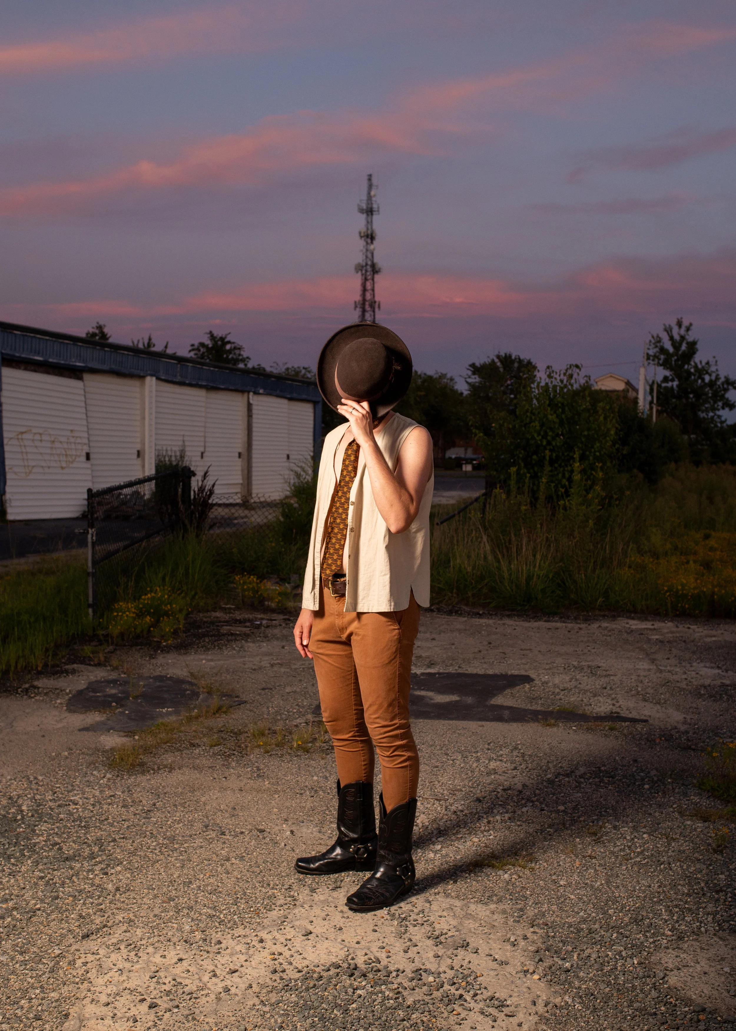 evening portrait session editorial north carolina