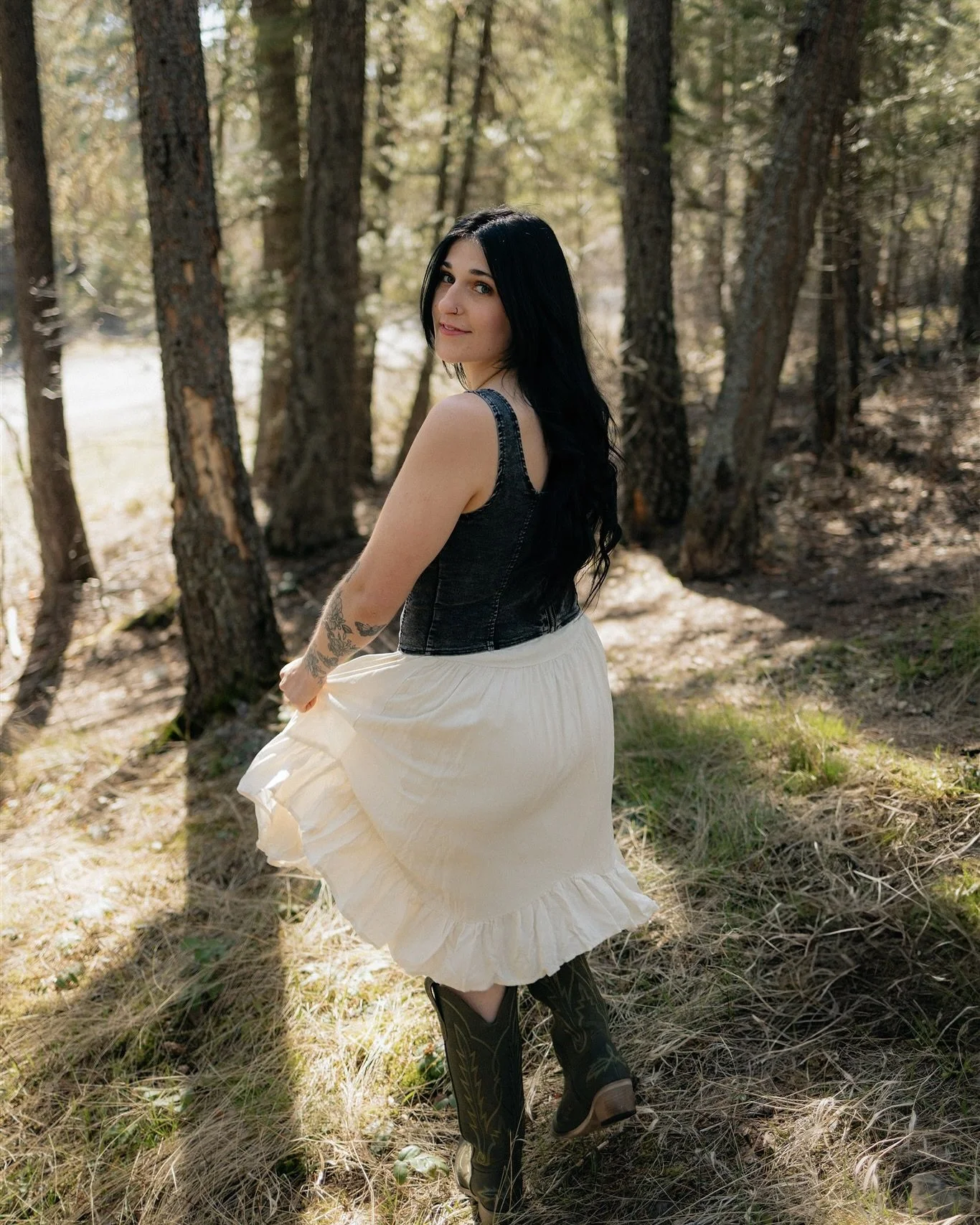 Every girl deserves to frolic in the forest like a cowgirl fairy✨