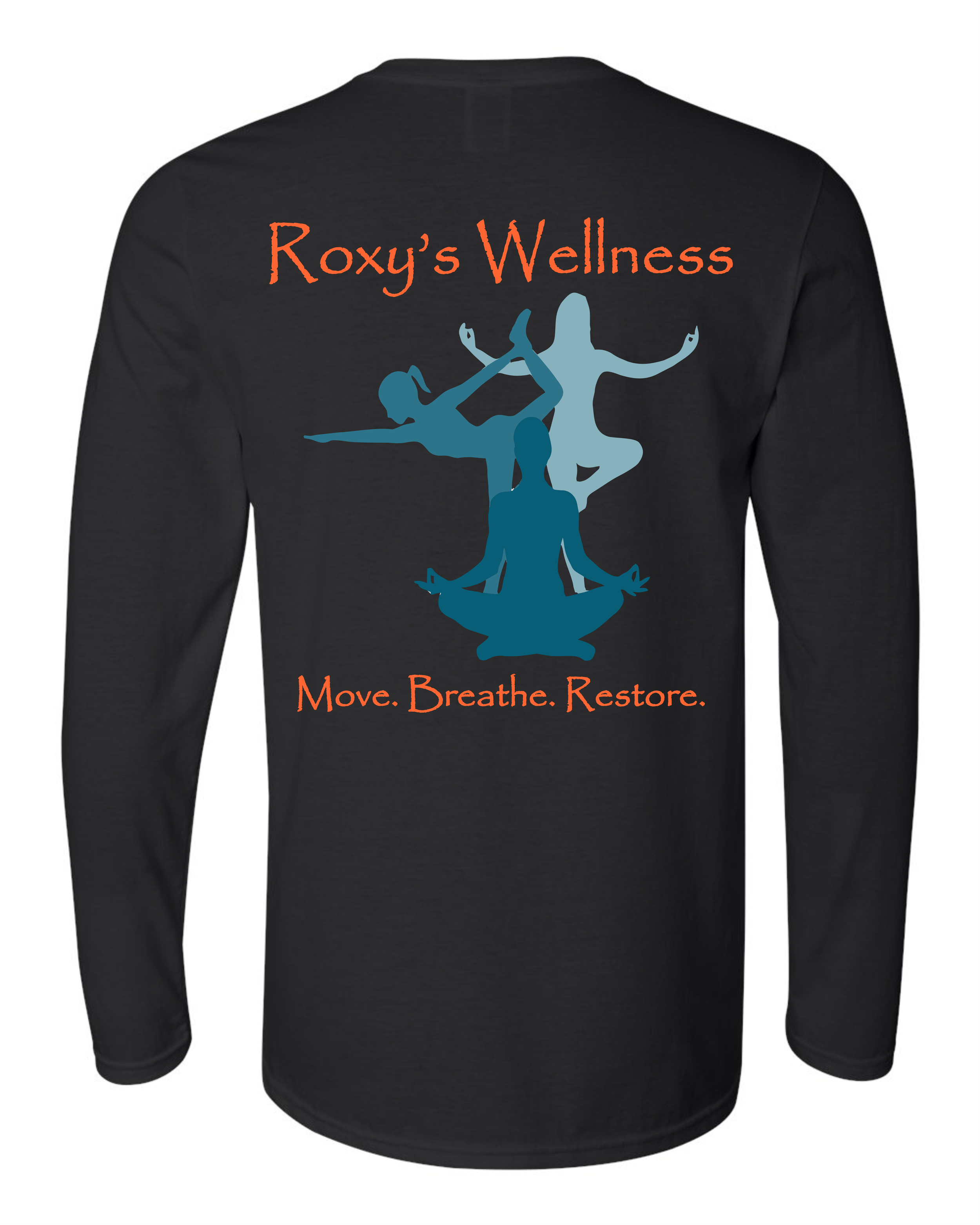 Black LS T-Shirt Back Blue Design.png