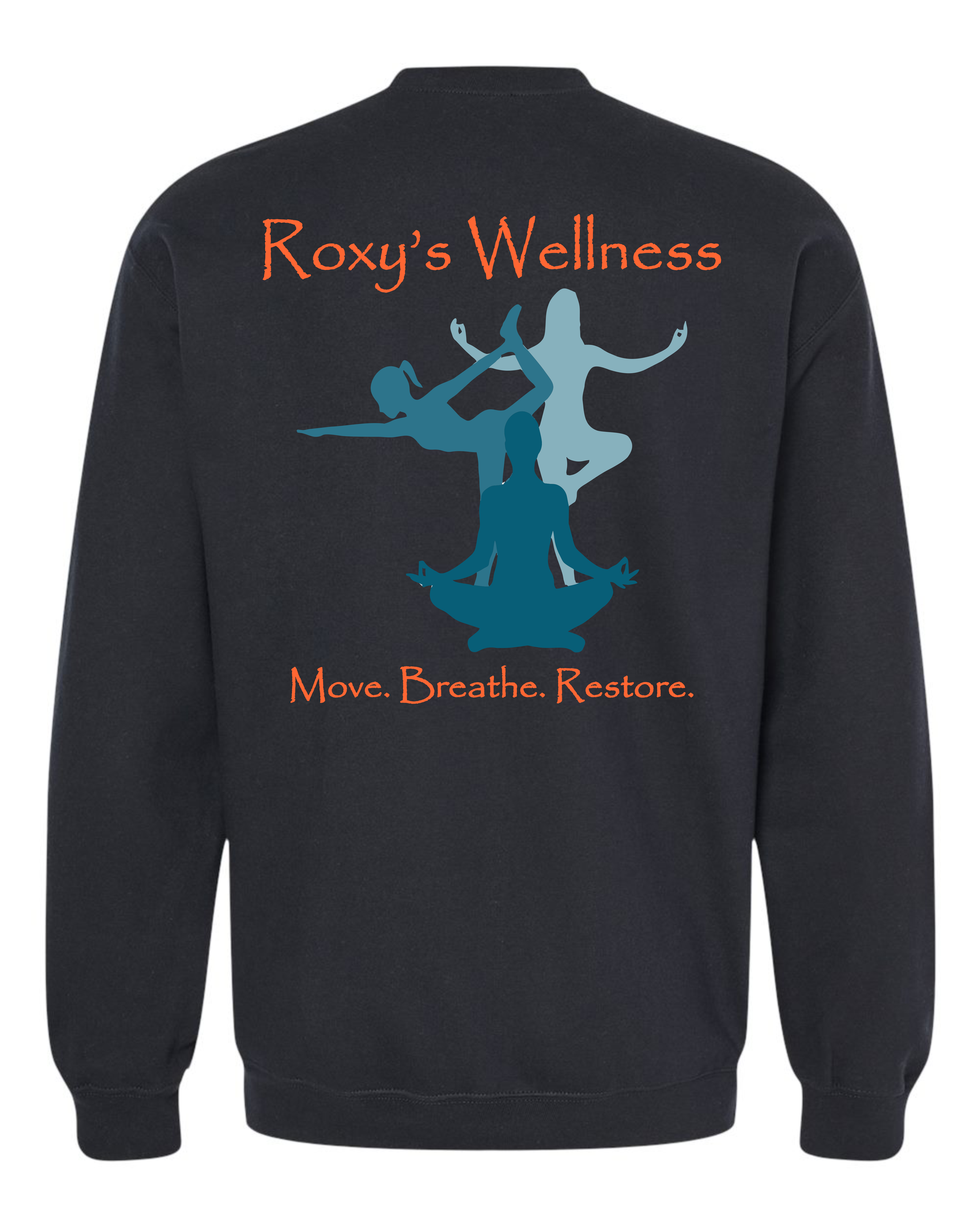 Crewneck Back Black - Blue Design.png