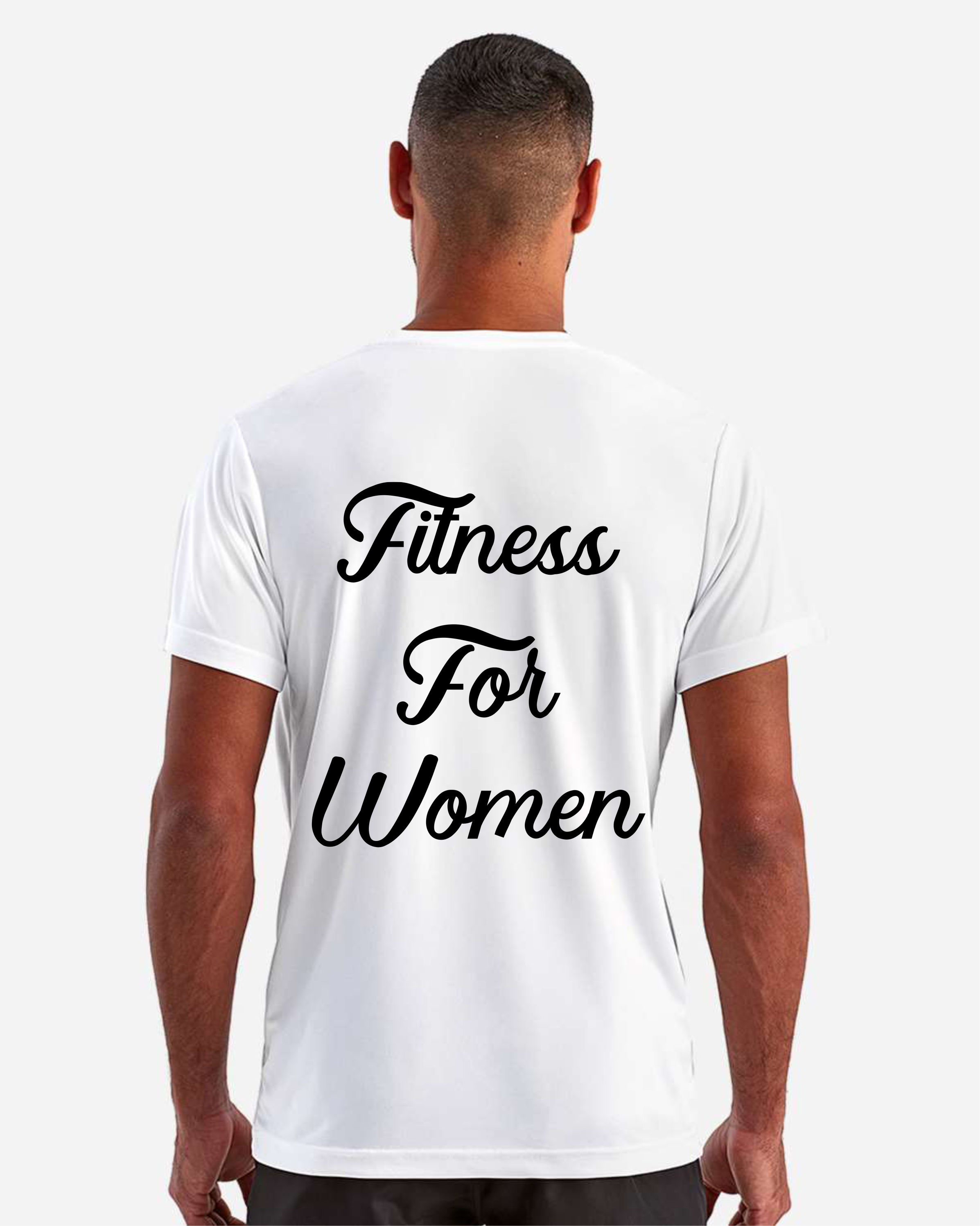 KeriKick FItness - Loose Fitting T-shirt White Back.png