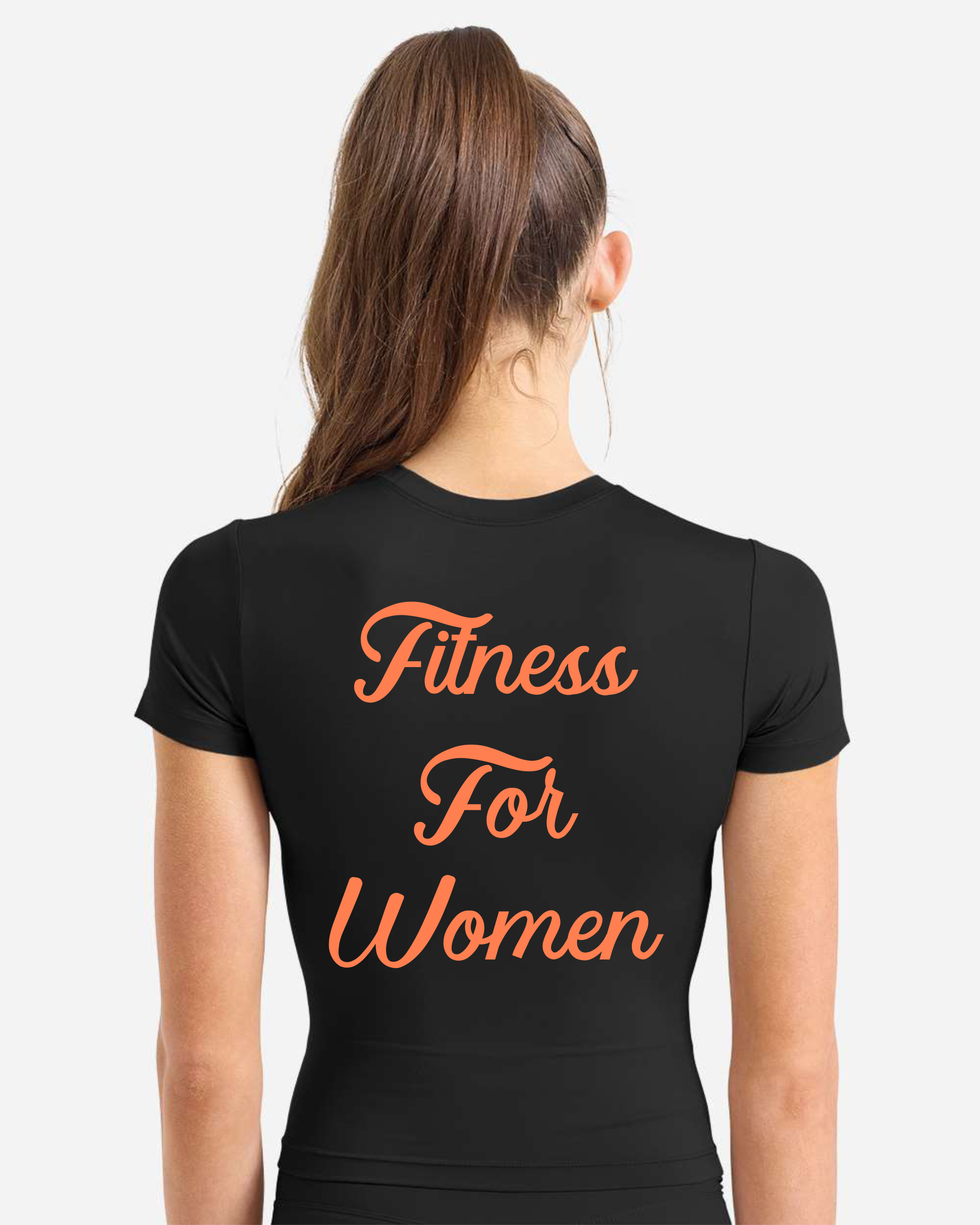 KeriKick Fitness Fitted T--shirt Back - Black.png