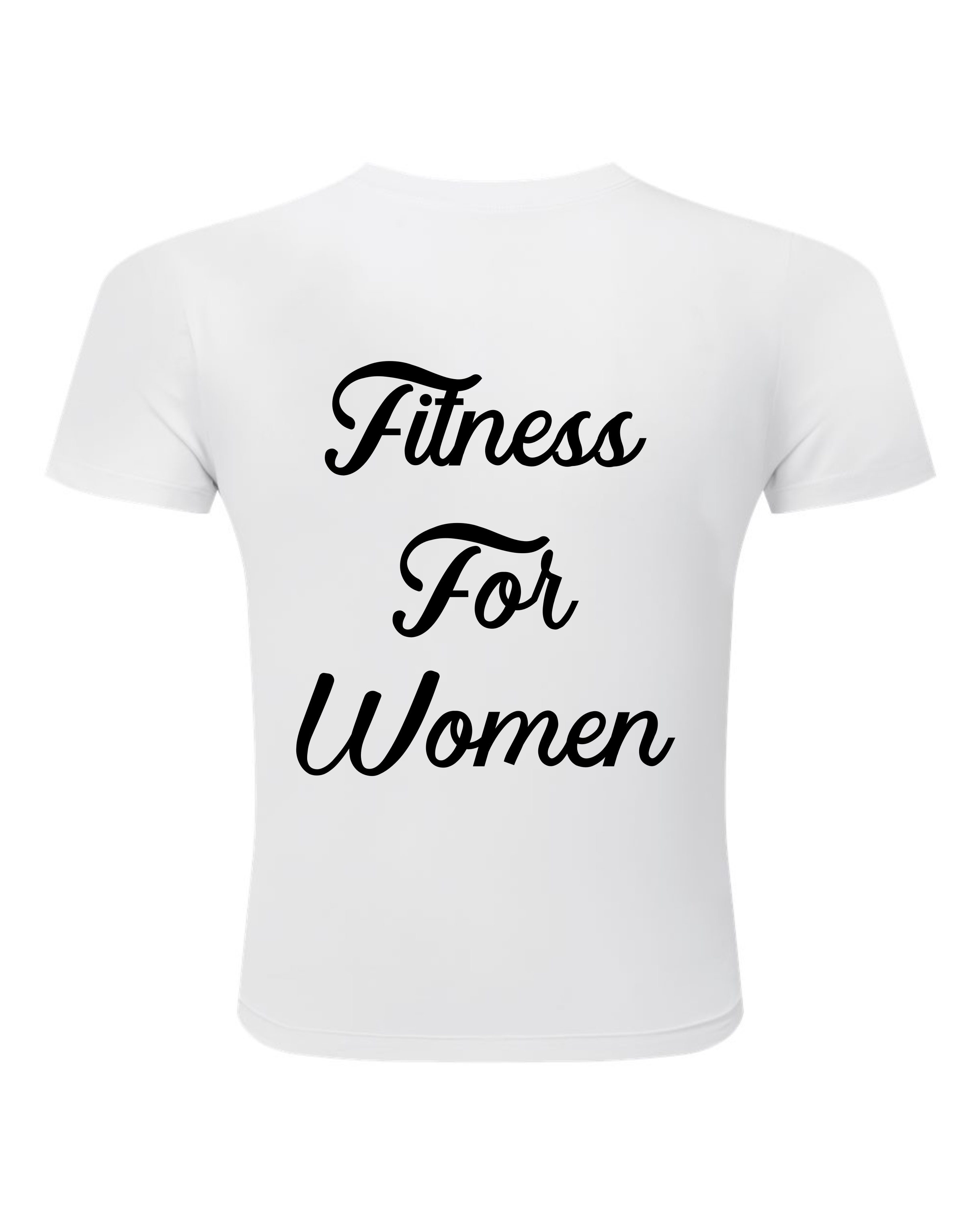 KeriKick Fitness Fitted T-Shirt White Back.png