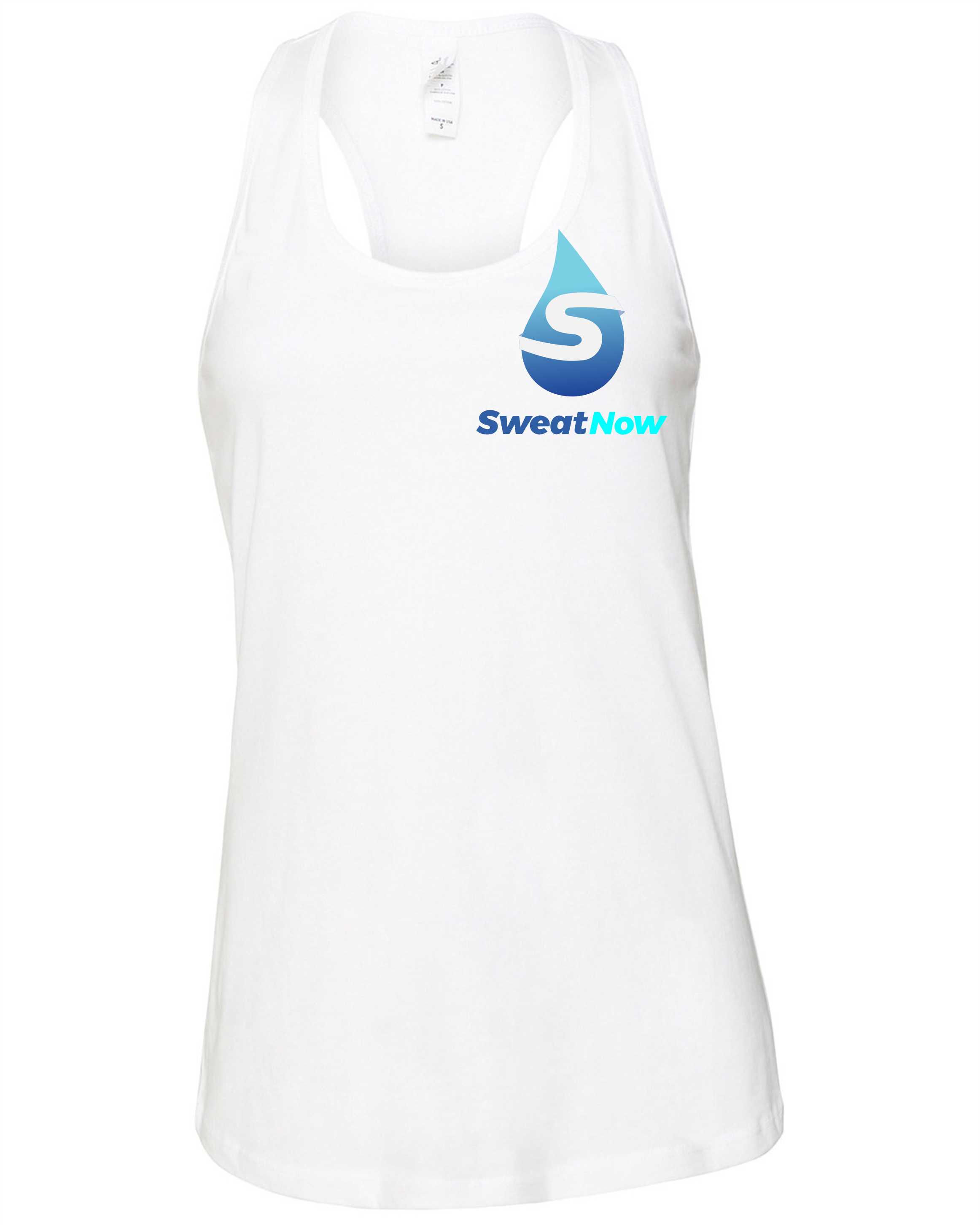 Andrea SweatNow Tank Top White Front.png