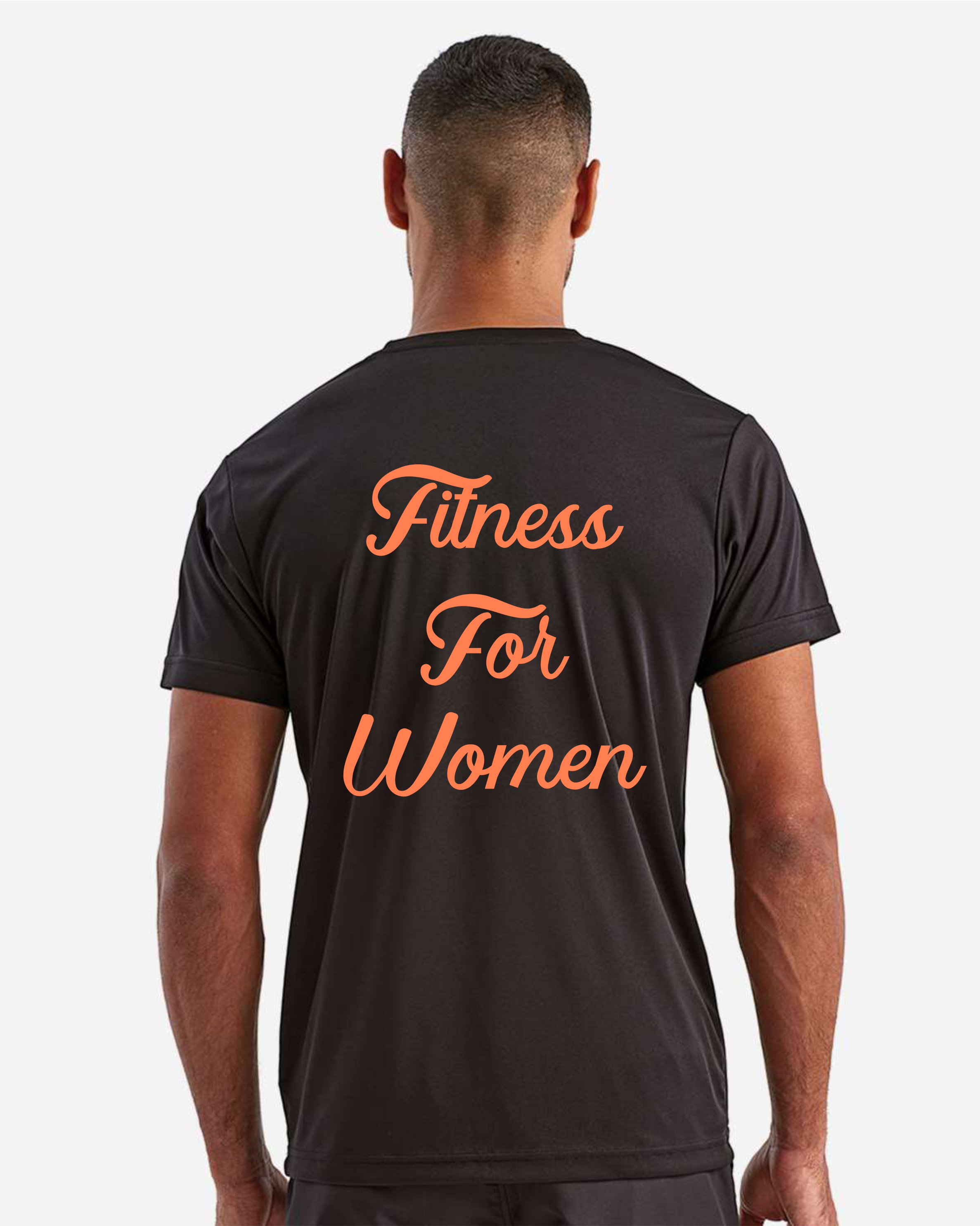 KeriKick Fitness Loose Fitting T-shirt Back Black.png