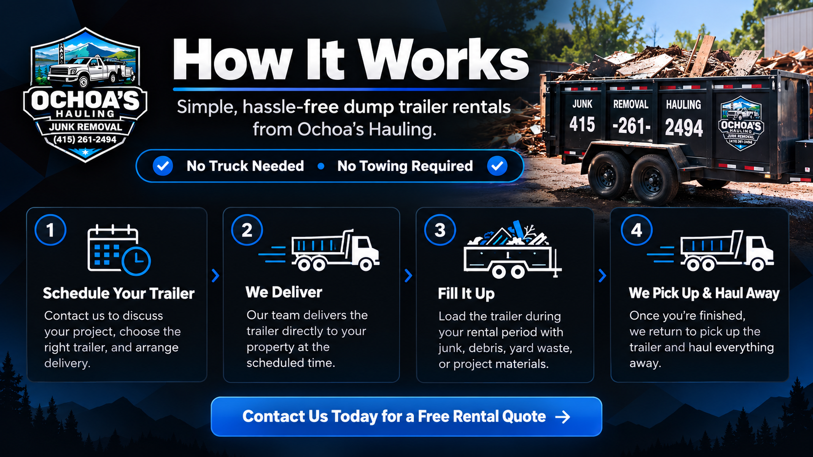 Trailer rental | Ochoa's hauling