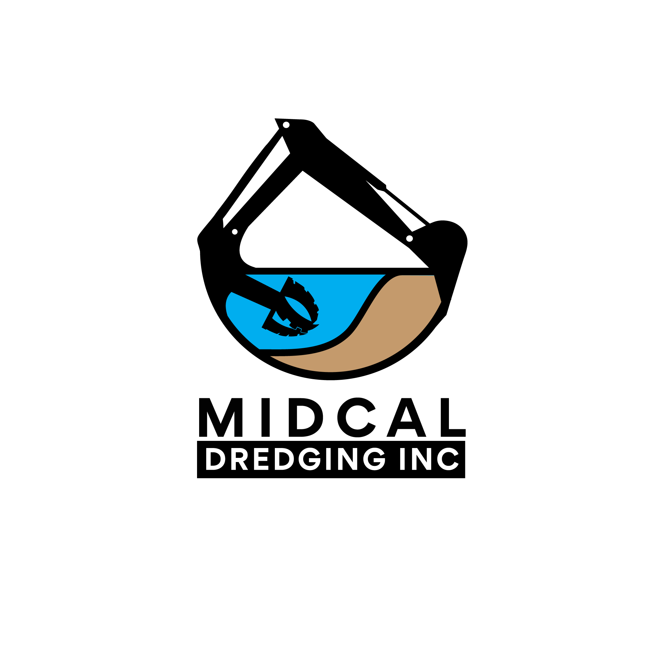 Logo for MIDCAL with a river, bridge, and mountain illustration.