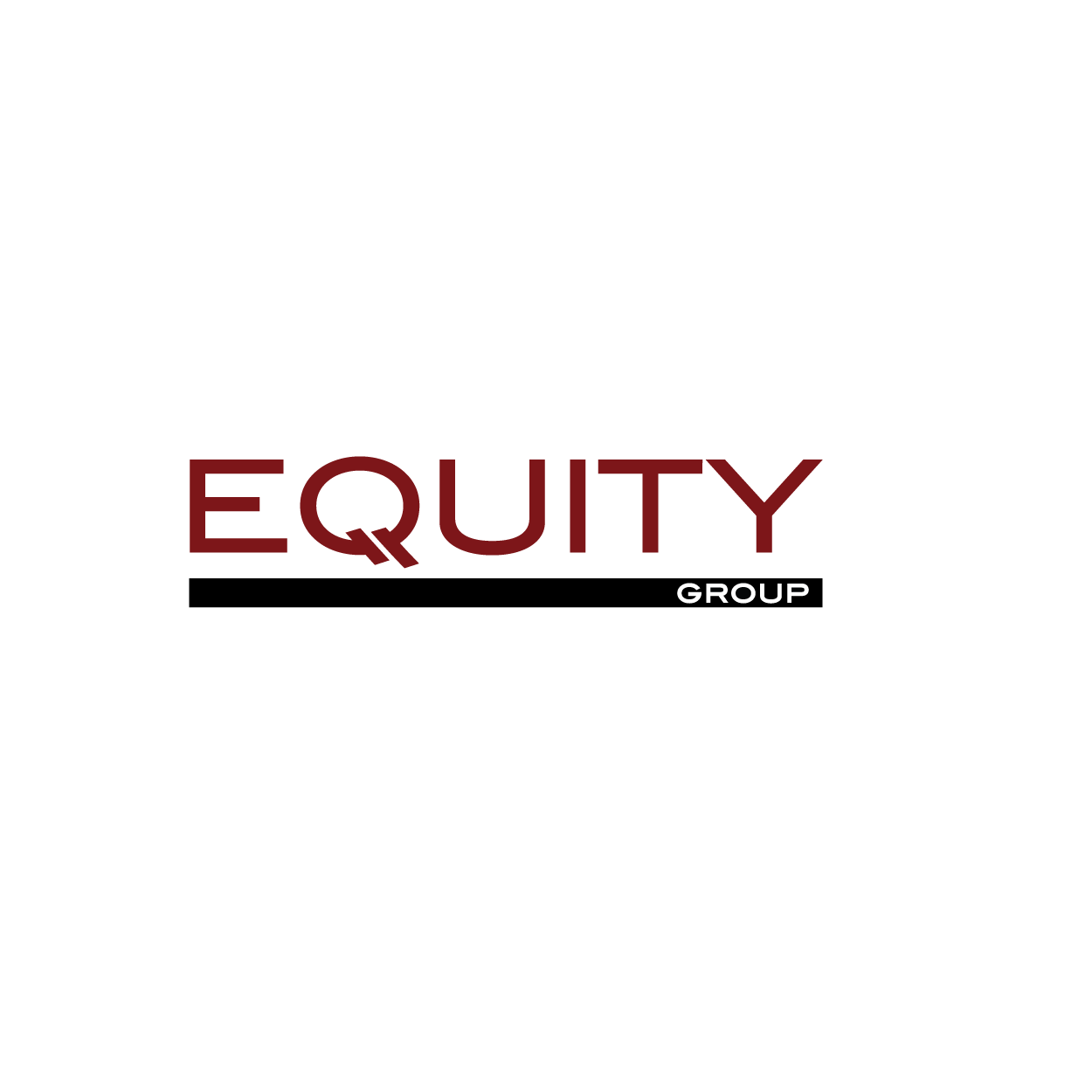 Black background with the text "Black Lives Matter" in large white letters, and the word "EQUITY" in large maroon letters beneath it.
