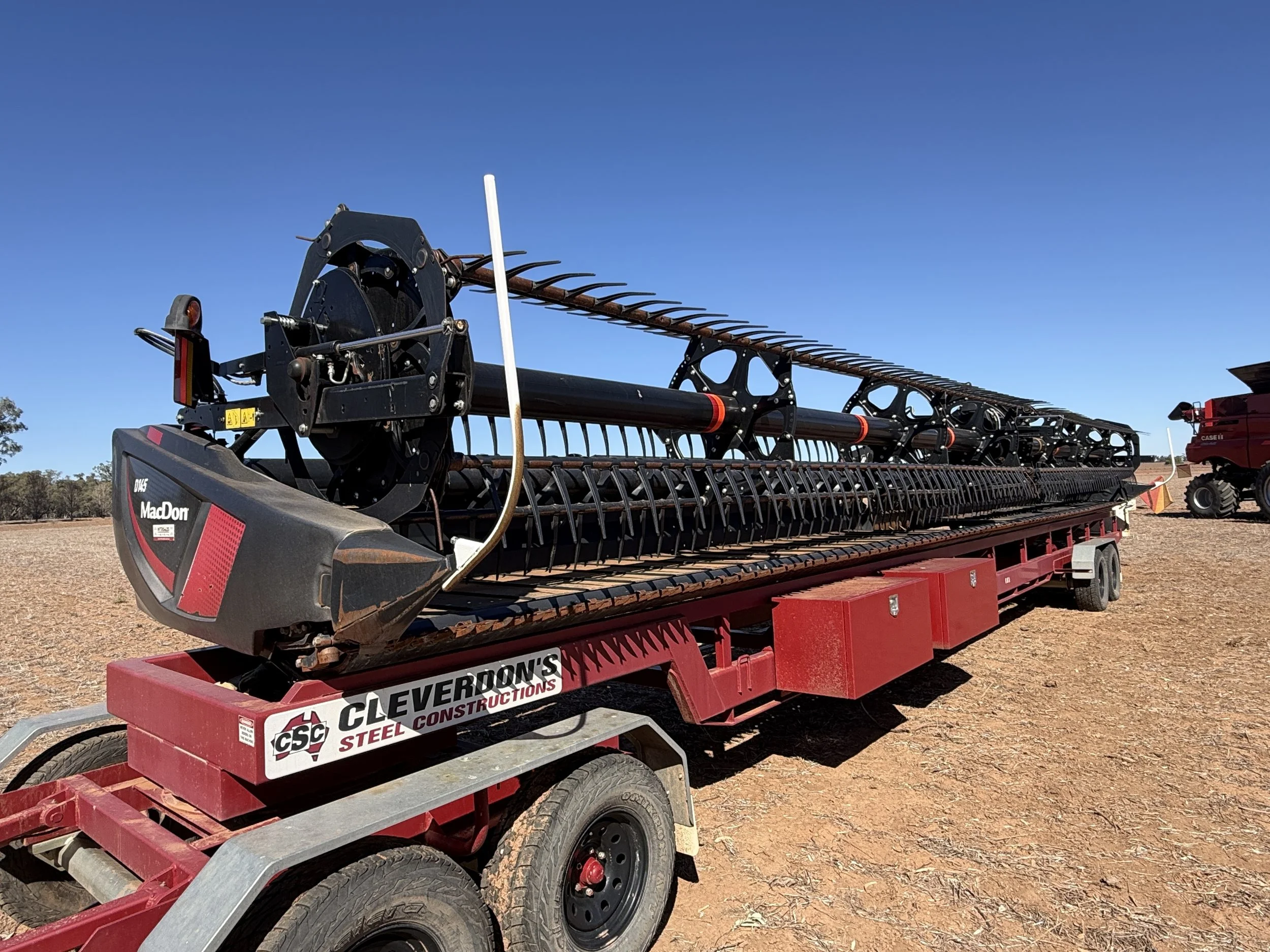 Case 9250 Combine + Macdon D145 + Trailer image 12