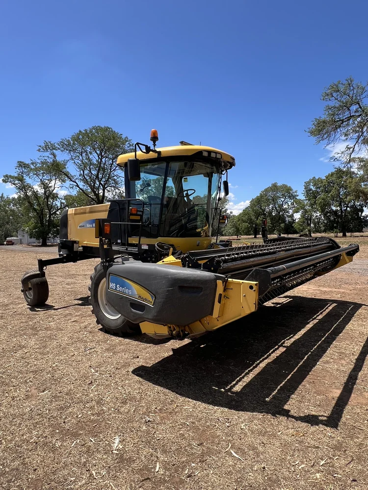 New Holland H8040 Windrower + HS16 Sickle Front for sale at Midstate Machinery Brokers