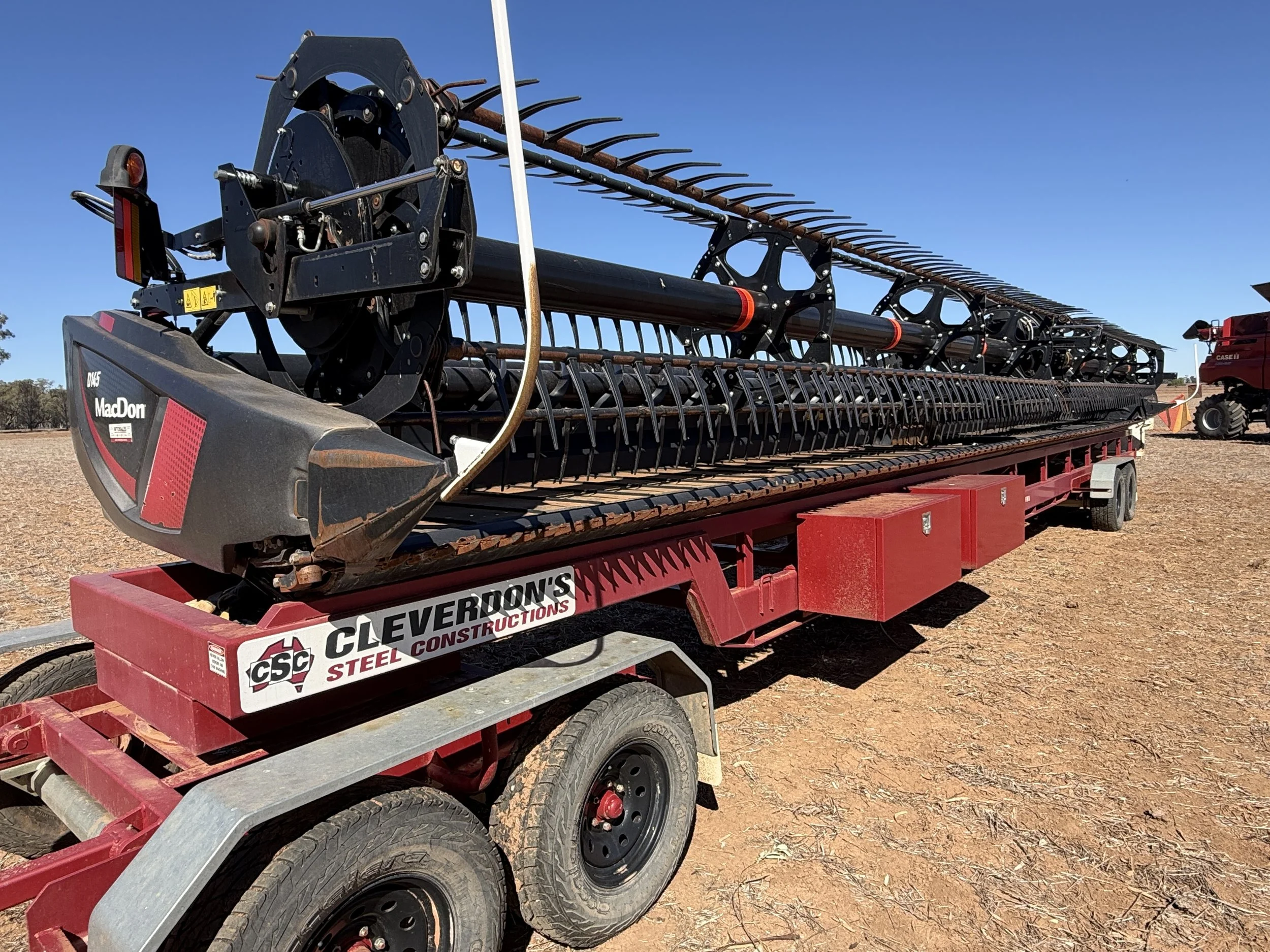 Case 9250 Combine + Macdon D145 + Trailer image 11
