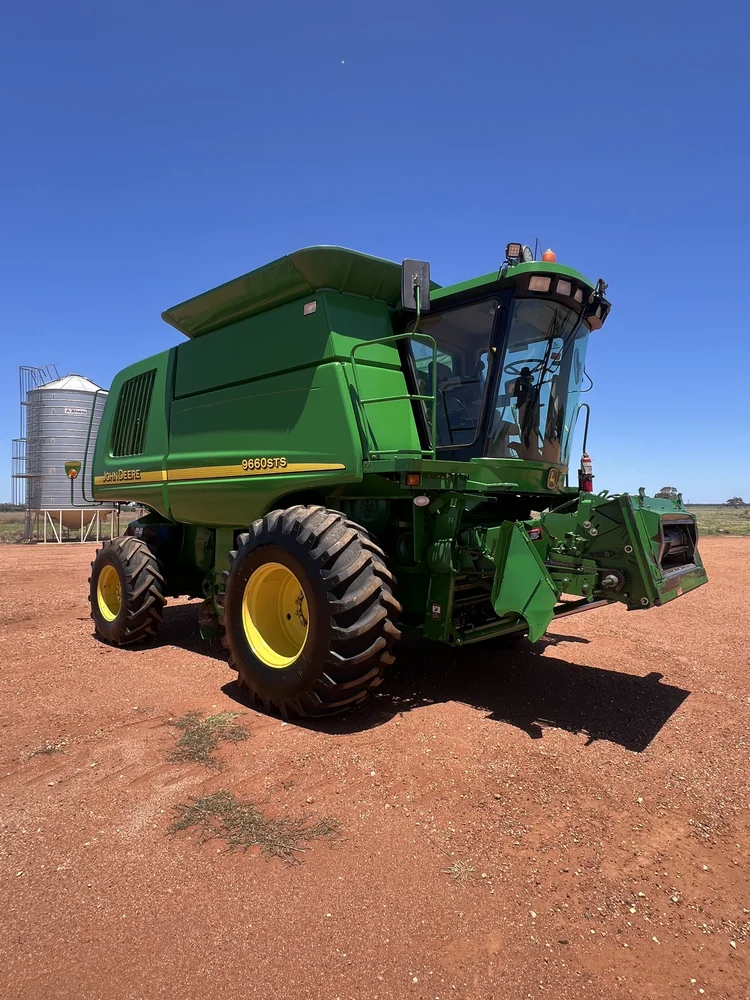 John Deere 9660STS Combine + 936D Front and Trailer for sale at Midstate Machinery Brokers