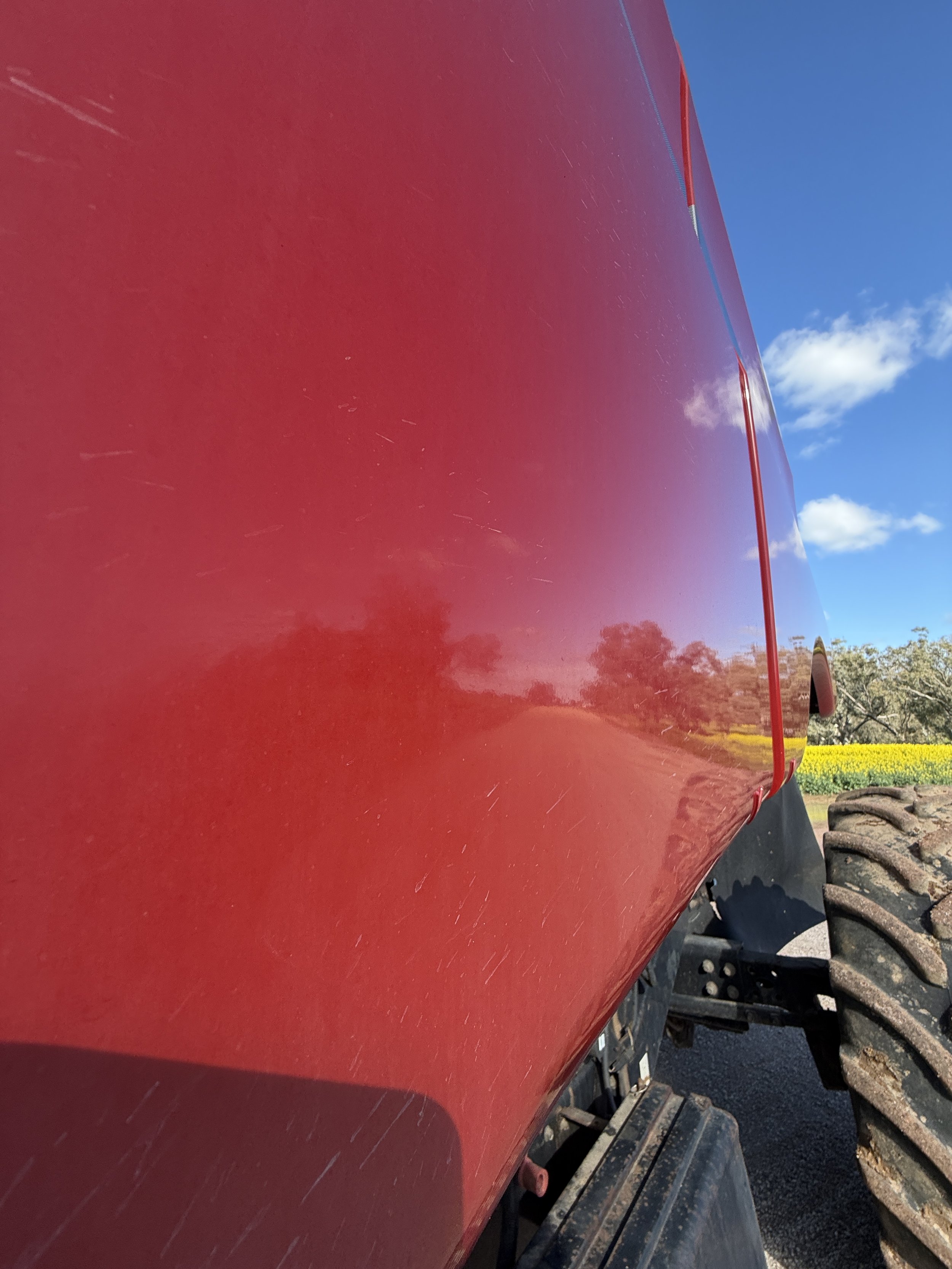 Case 6088 Combine with 2152 35Ft Front with Trailer image 10