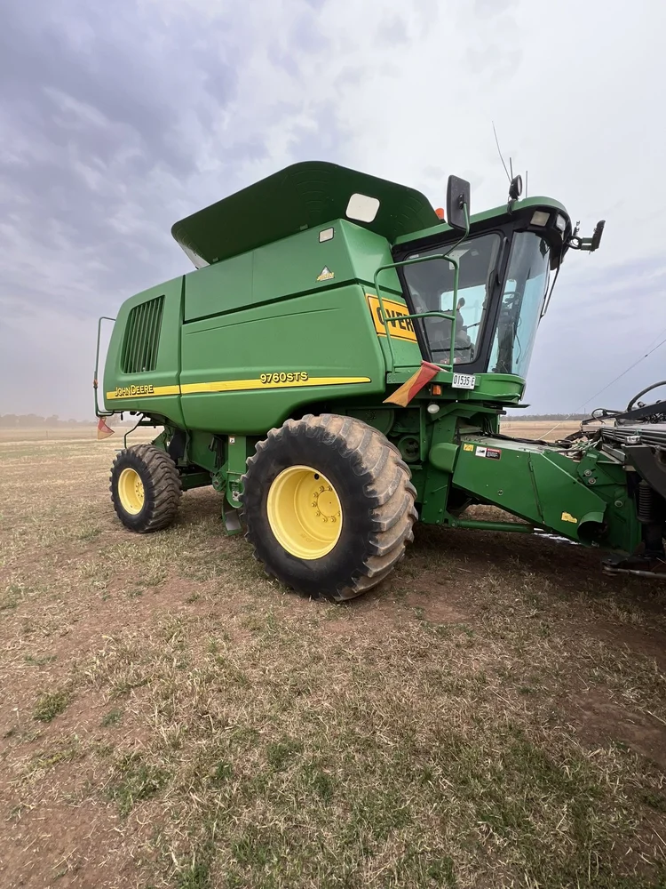 John Deere 9760STS Combine + 45FT Midwest Front for sale at Midstate Machinery Brokers