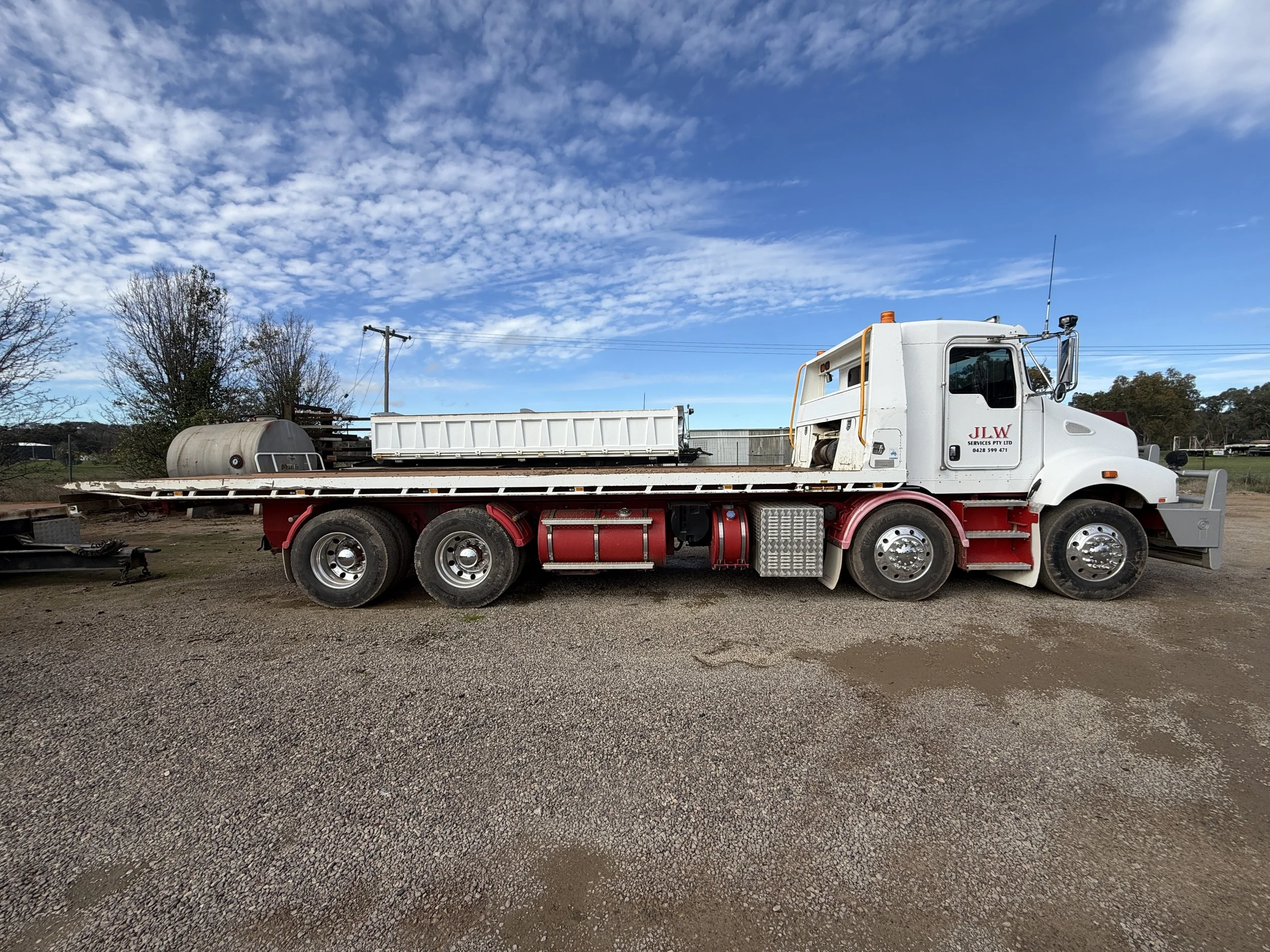 Kenworth T359 Twin Steer Tilt Tray with Trailer image 3