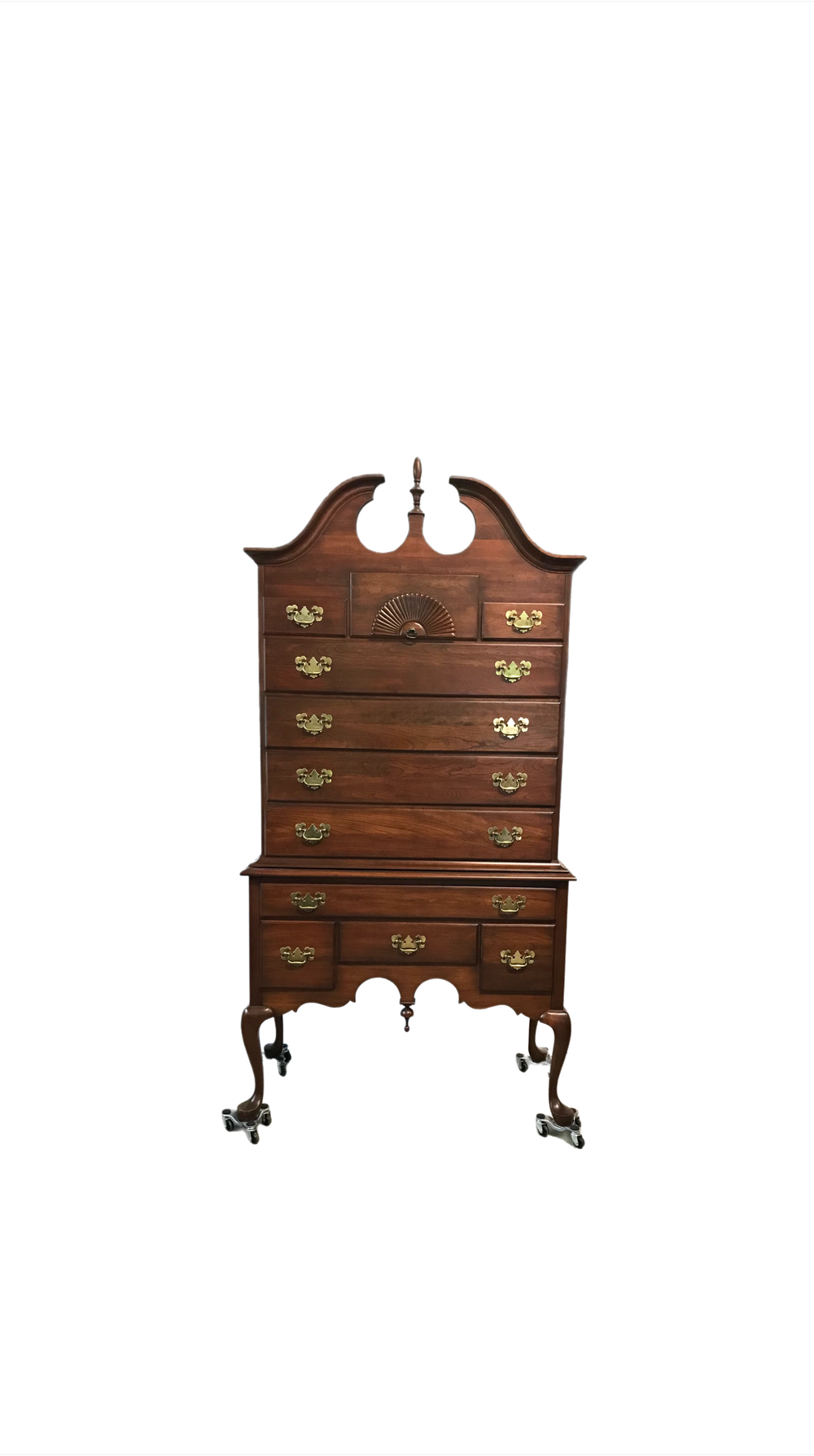antique highboy dresser Vintage Highboy Chest of Drawers