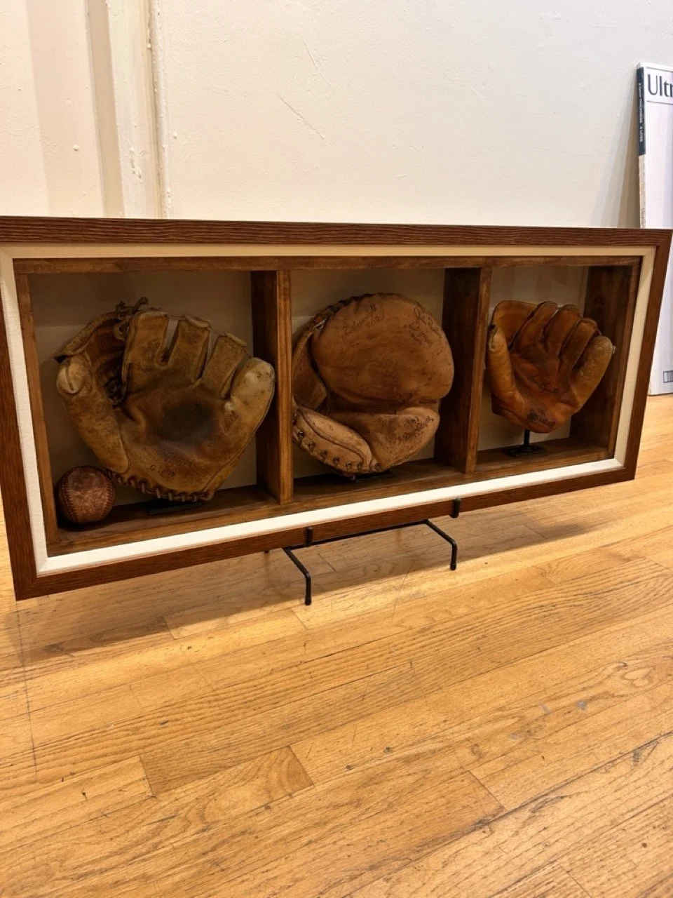 Framed Baseball Mitts