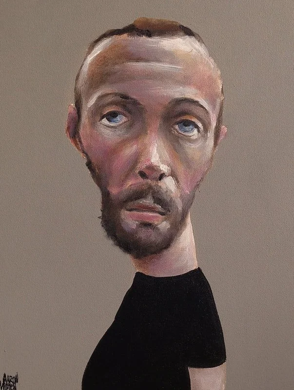 Self Portrait painting by local artist Aaron Wooten