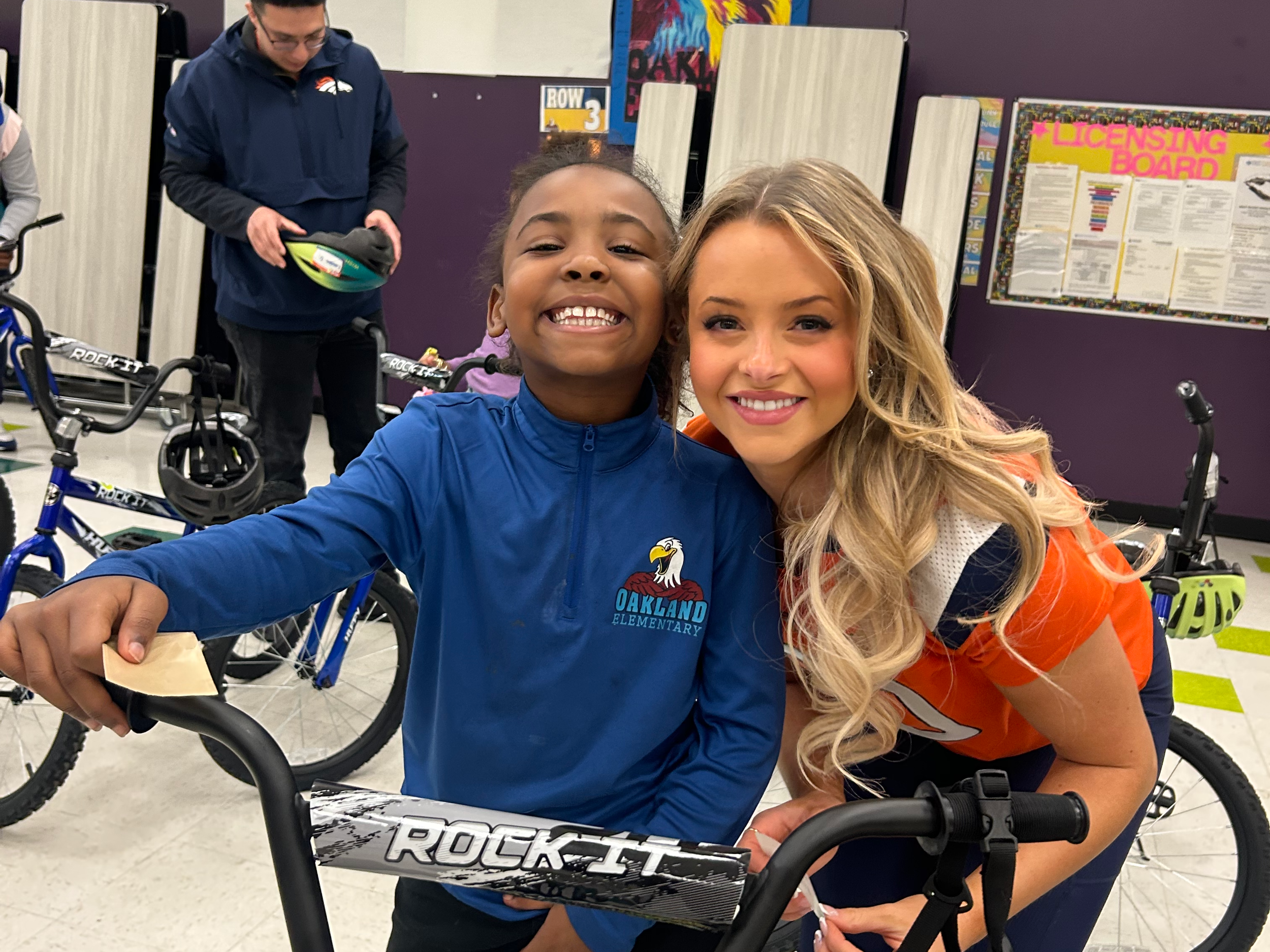 Denver Broncos Partner with Wish for Wheels to Bring New Bikes to Denver Second Graders