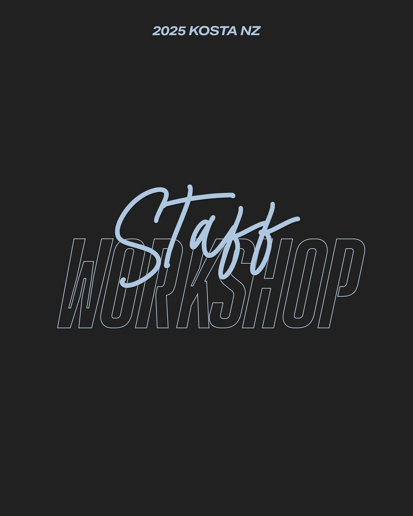 💫2025 KOSTA NZ | STAFF
WORKSHOP💫
뉴질랜드 청년/청소년 코스타에서 조장, 혹은 CC(Conference Crew), 간사로 헌신했거나 헌신하고자 하는 모든 분들을 2025 STAFF WORKSHOP에 초대합니다! 🫵♥️
🗓️날짜: 8월 30일 토요일
🕙시간: 10am - 3:30pm
📍장소: 44/46 Constellation Drive, Mairangi Bay
👥대상: 청년/청소년 KOST