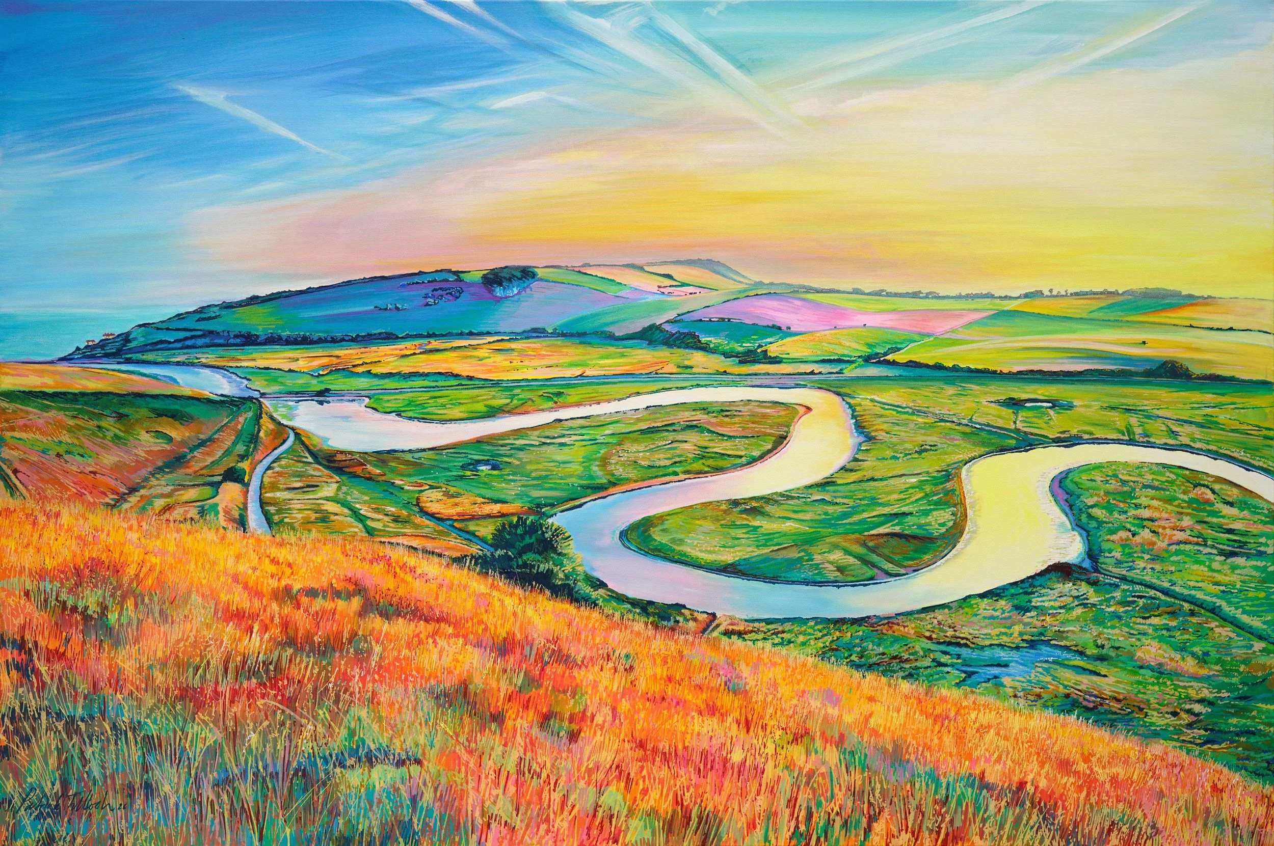 Cuckmere River, East Sussex
(Acrylic on canvas 1.5m x 1m)